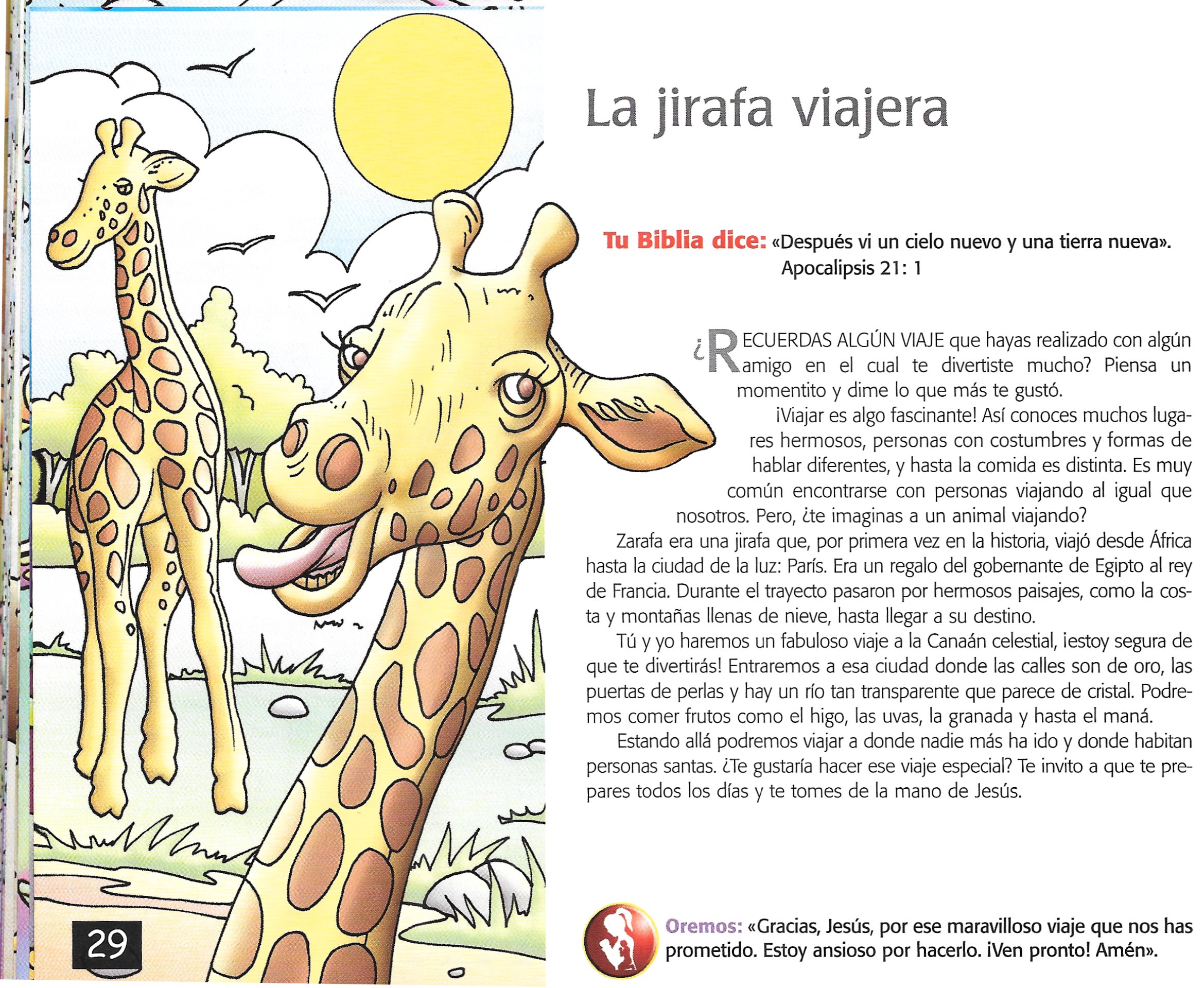 Página ilustrada del devocional