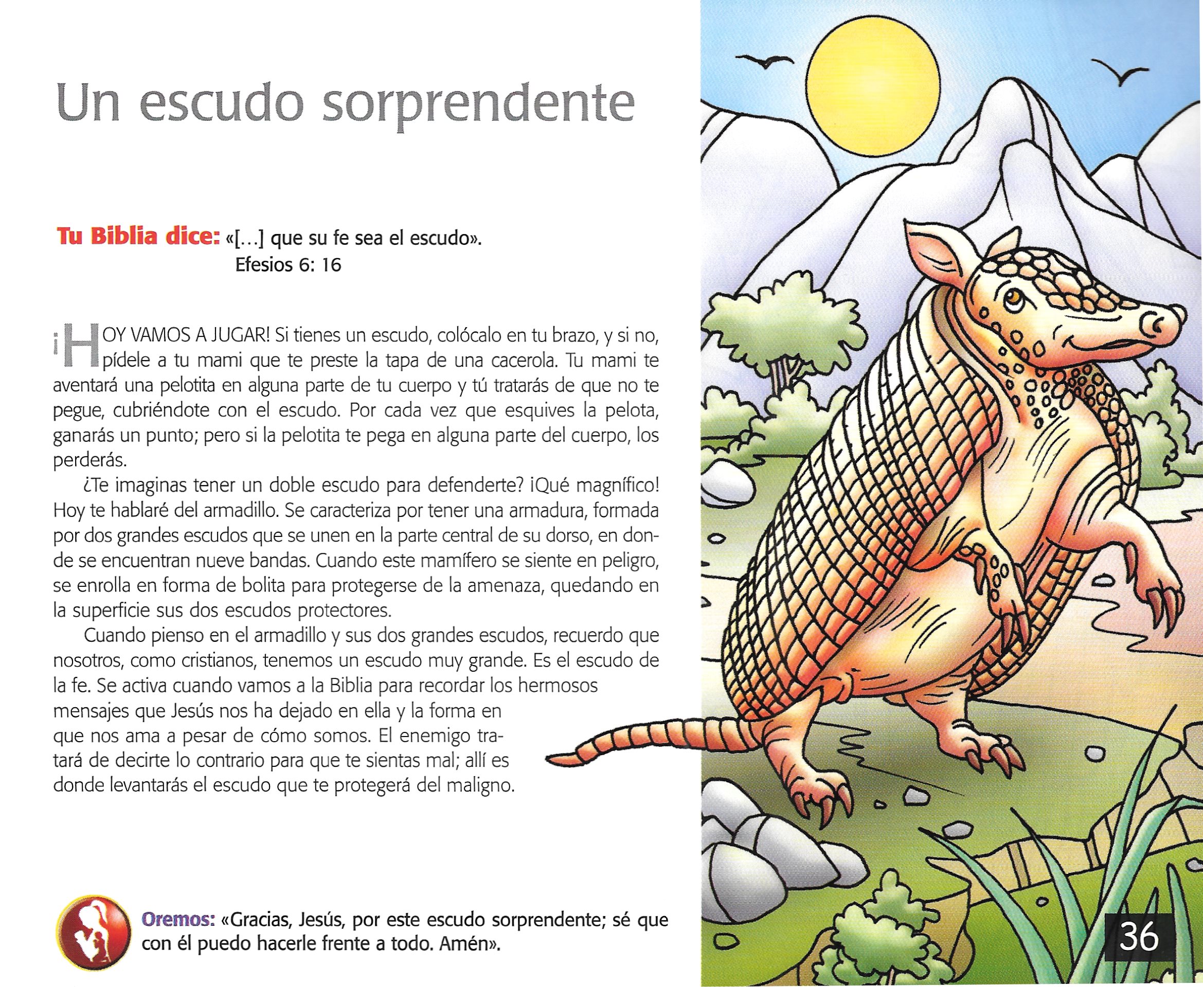 Página ilustrada del devocional