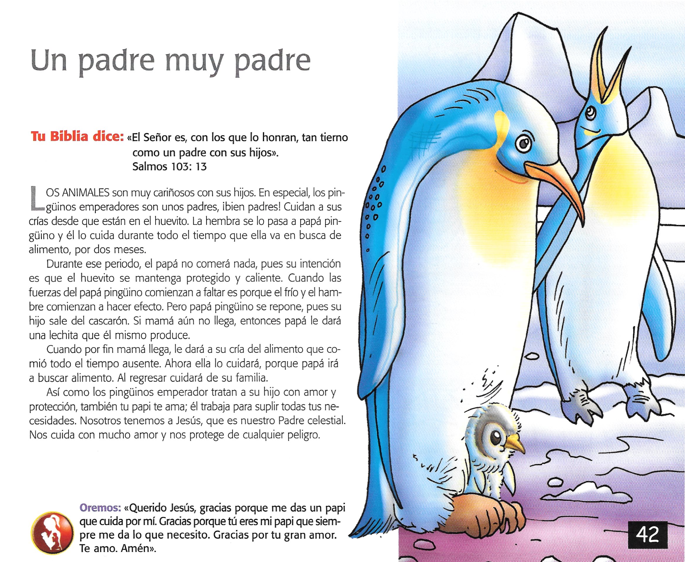 Página ilustrada del devocional