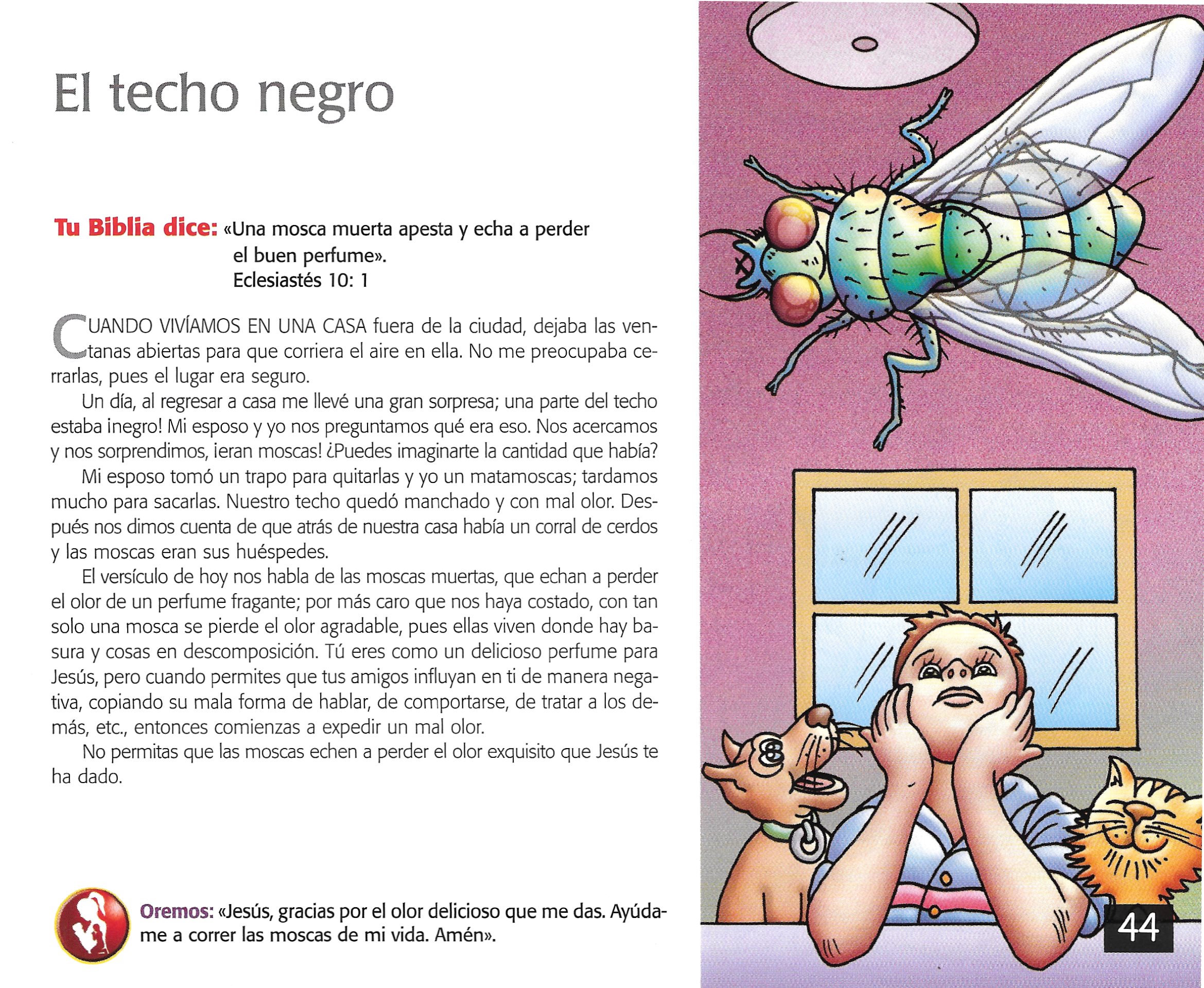 Página ilustrada del devocional
