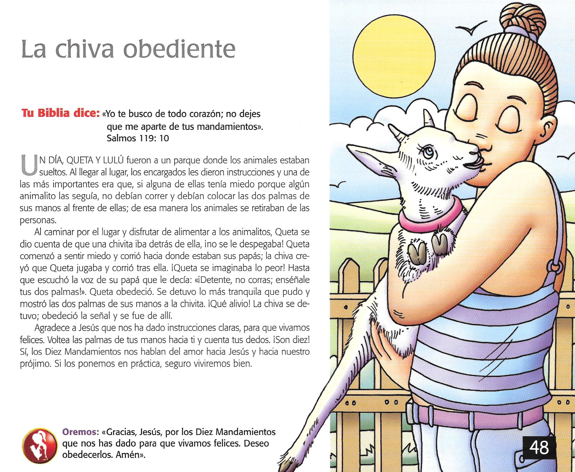 Página ilustrada del devocional