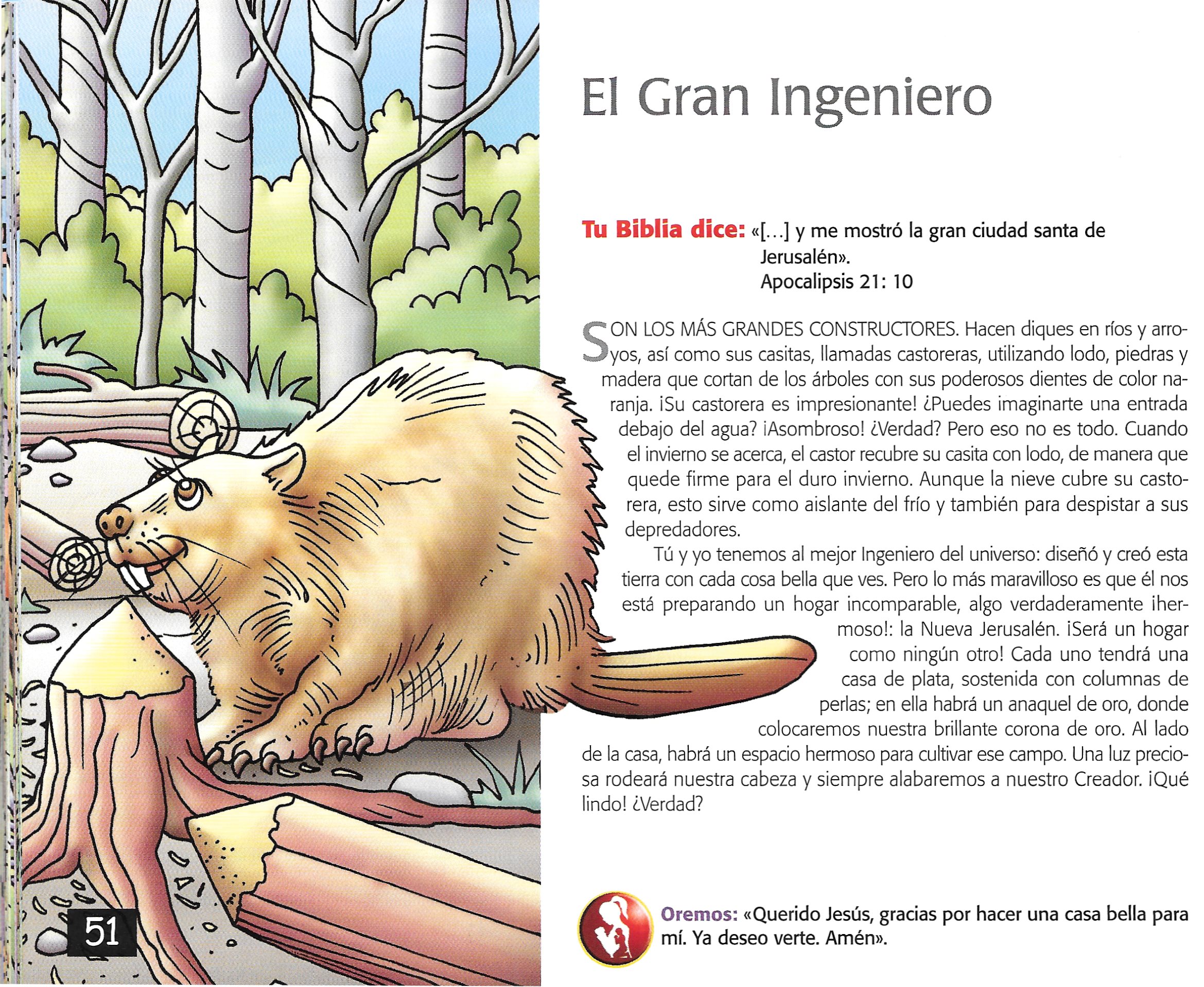 Página ilustrada del devocional