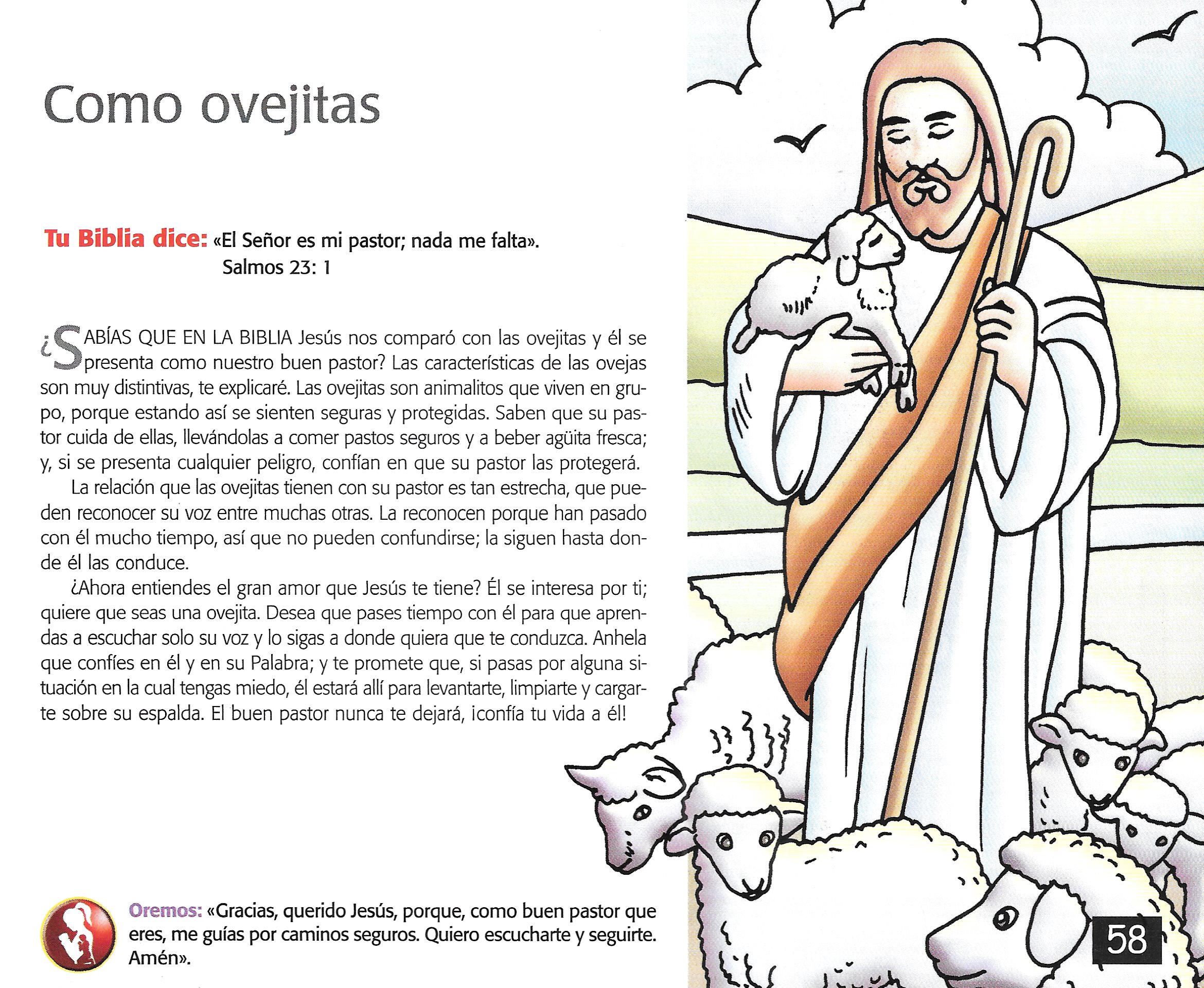 Página ilustrada del devocional