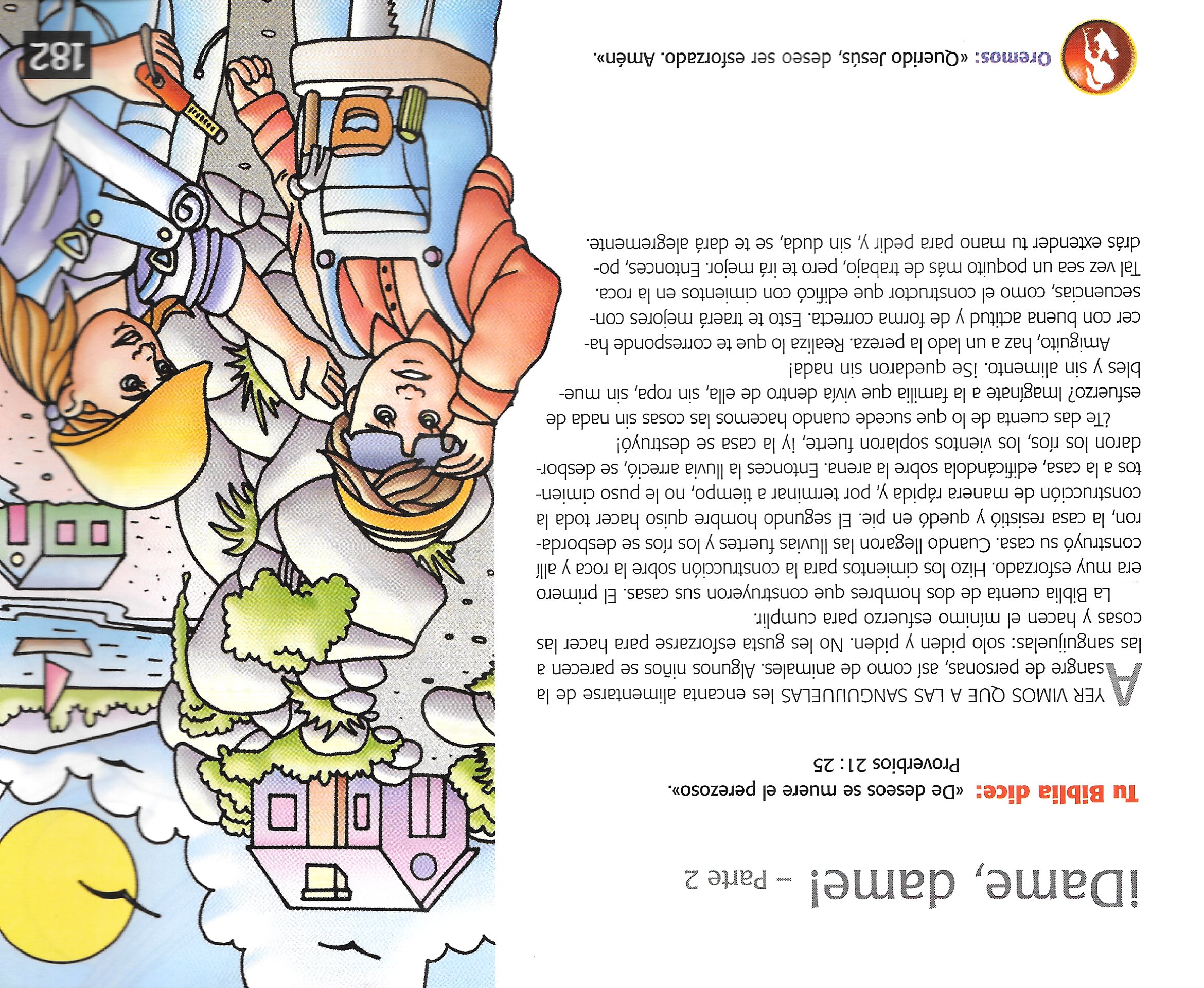 Página ilustrada del devocional