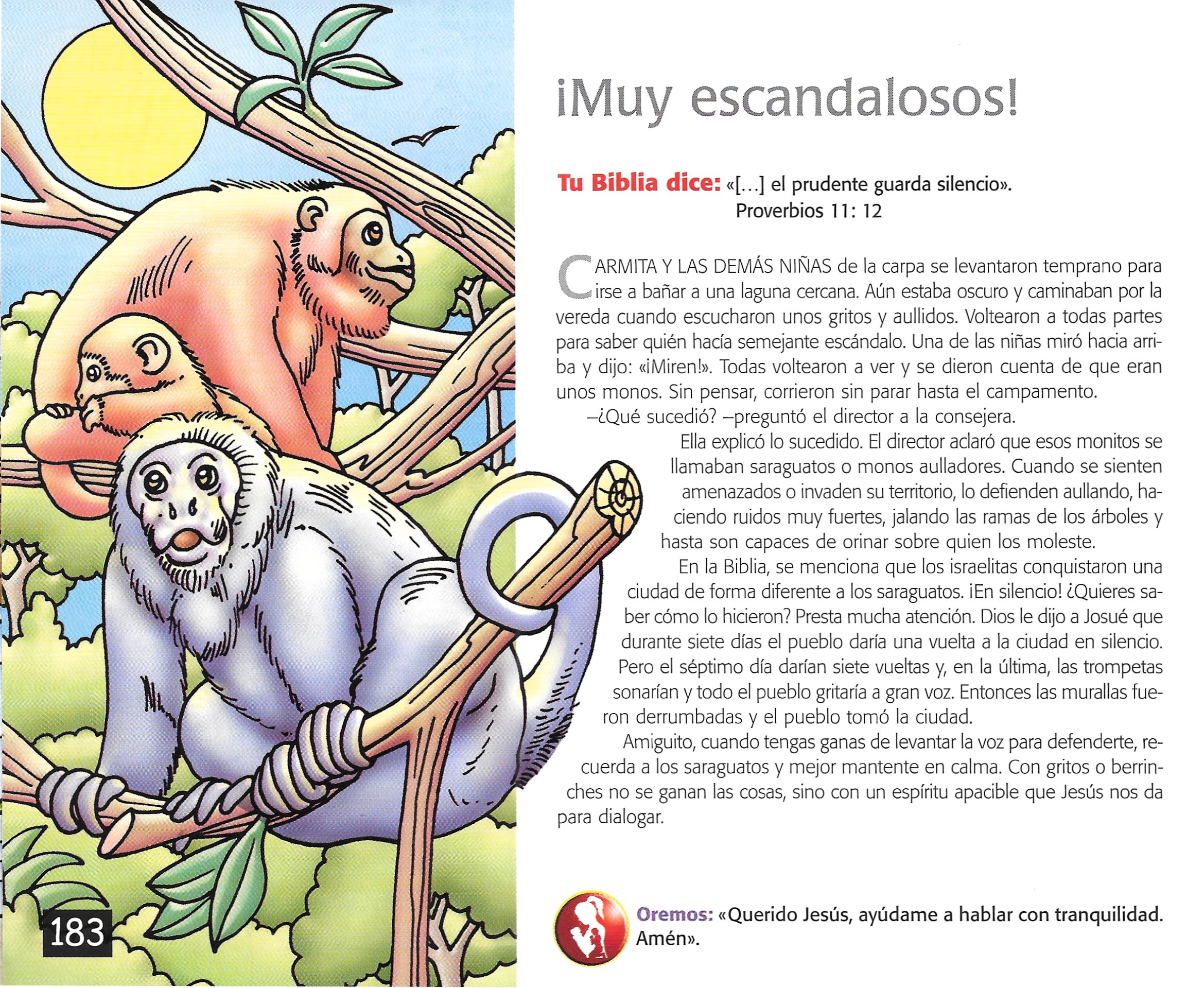 Página ilustrada del devocional