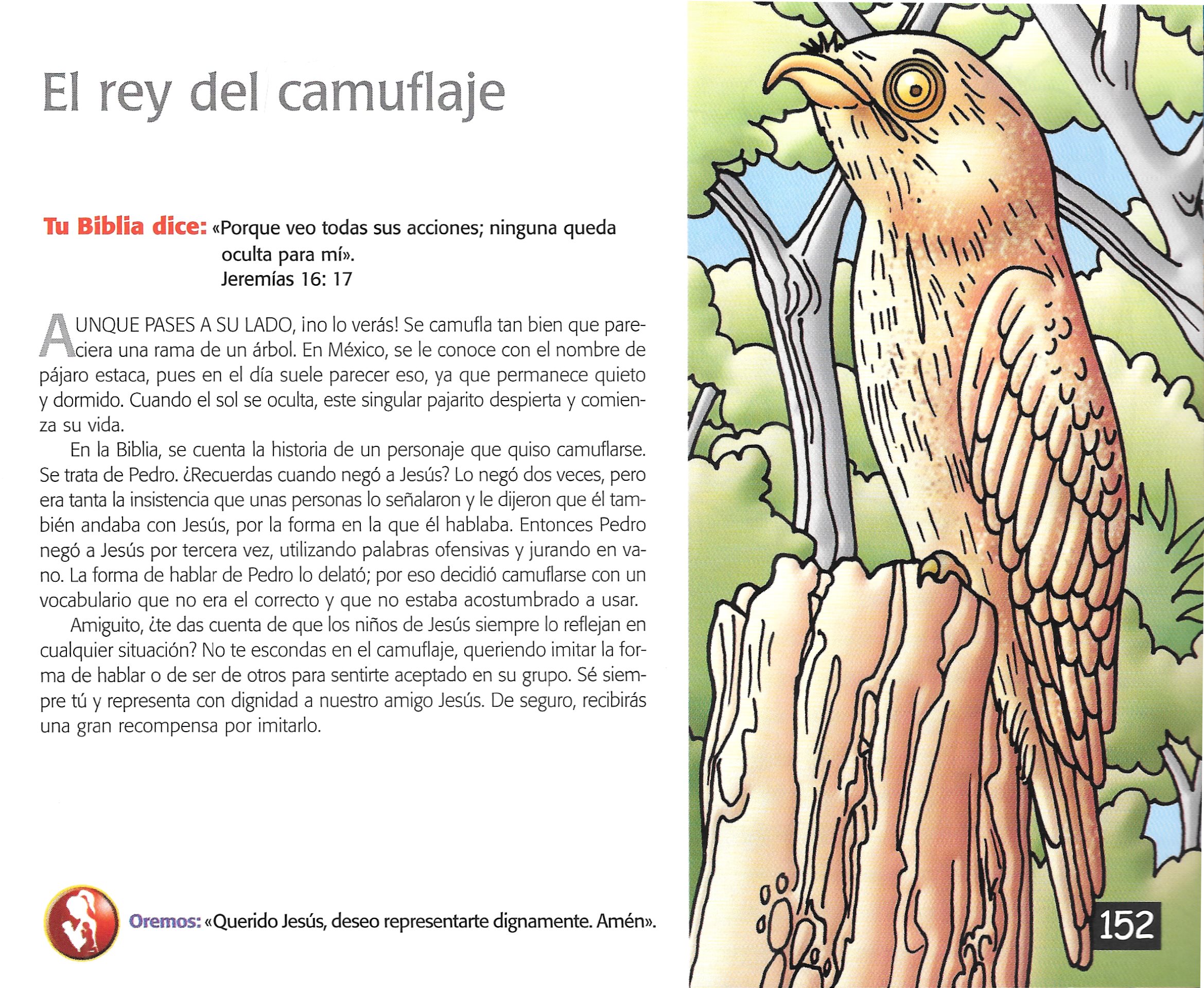 Página ilustrada del devocional