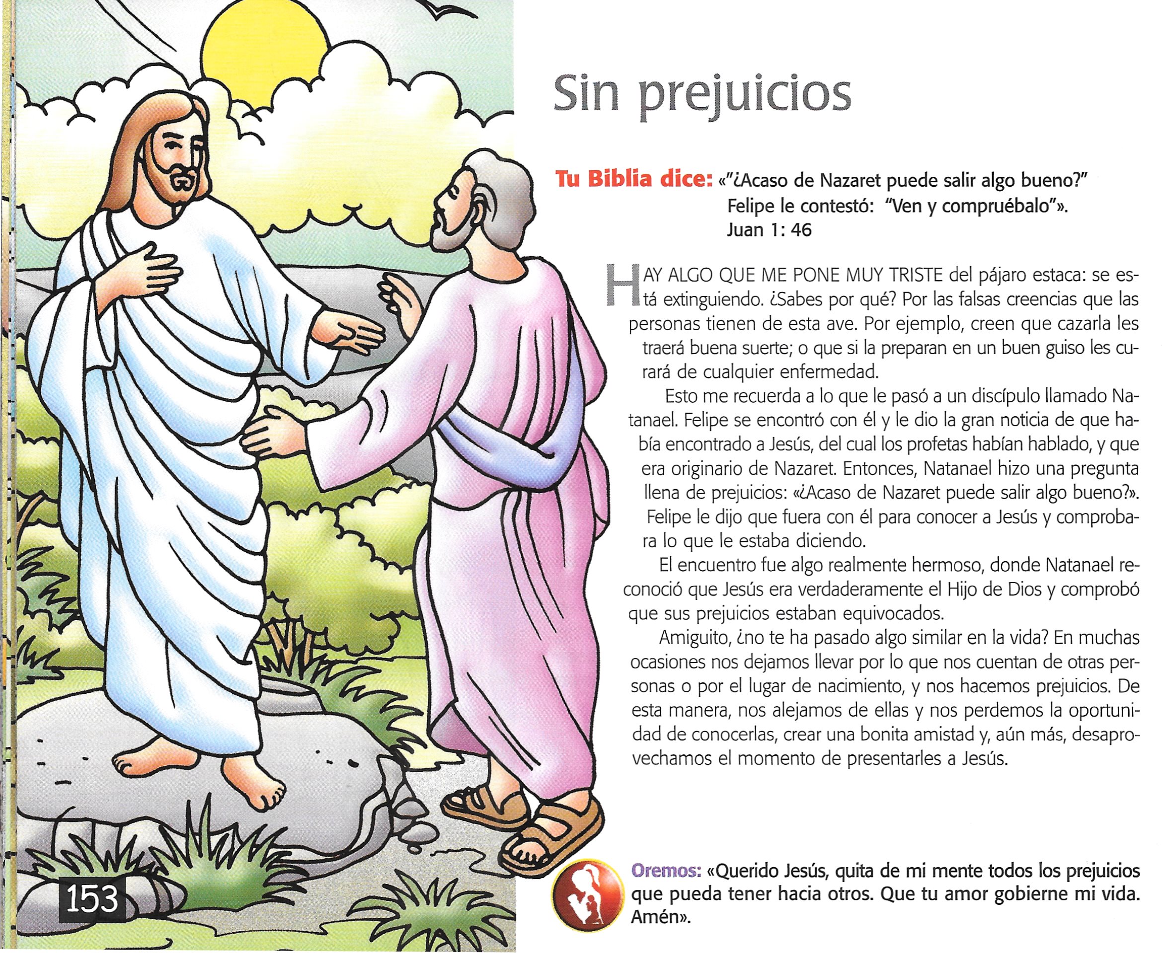 Página ilustrada del devocional