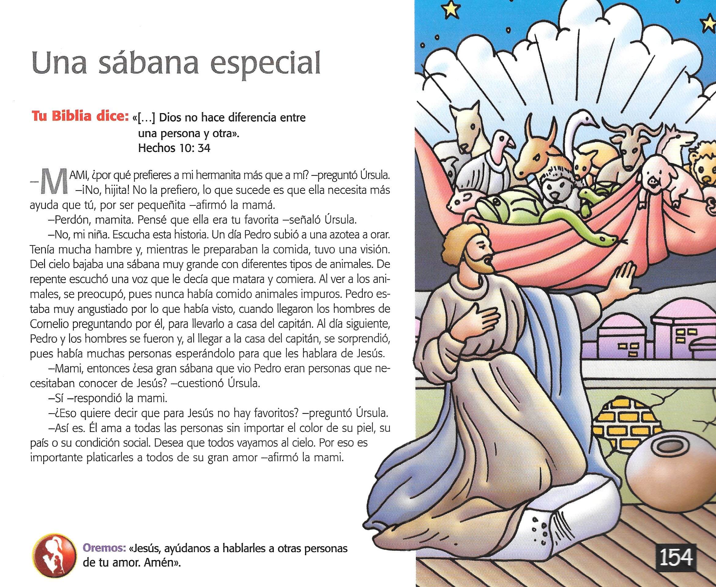 Página ilustrada del devocional