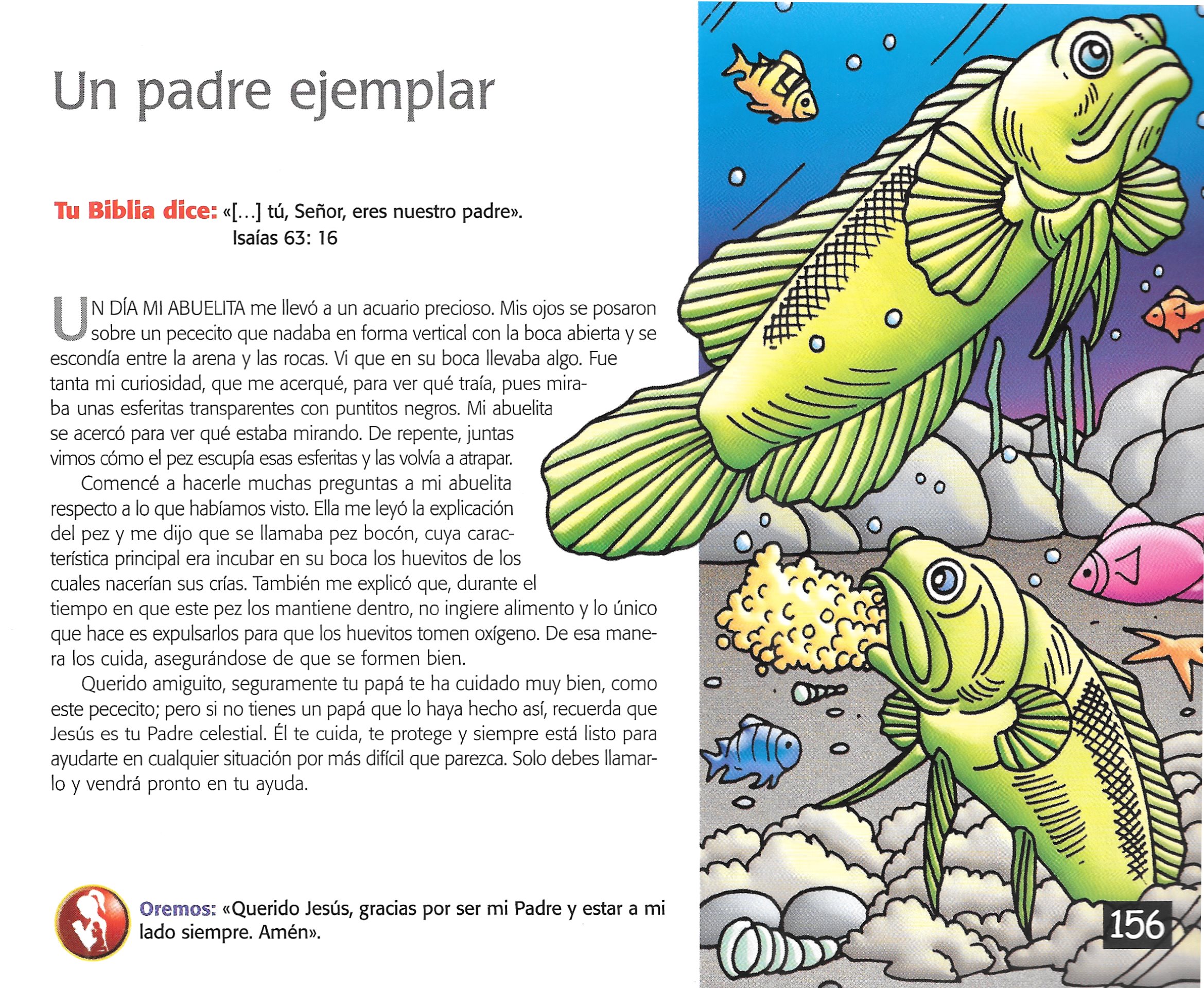 Página ilustrada del devocional
