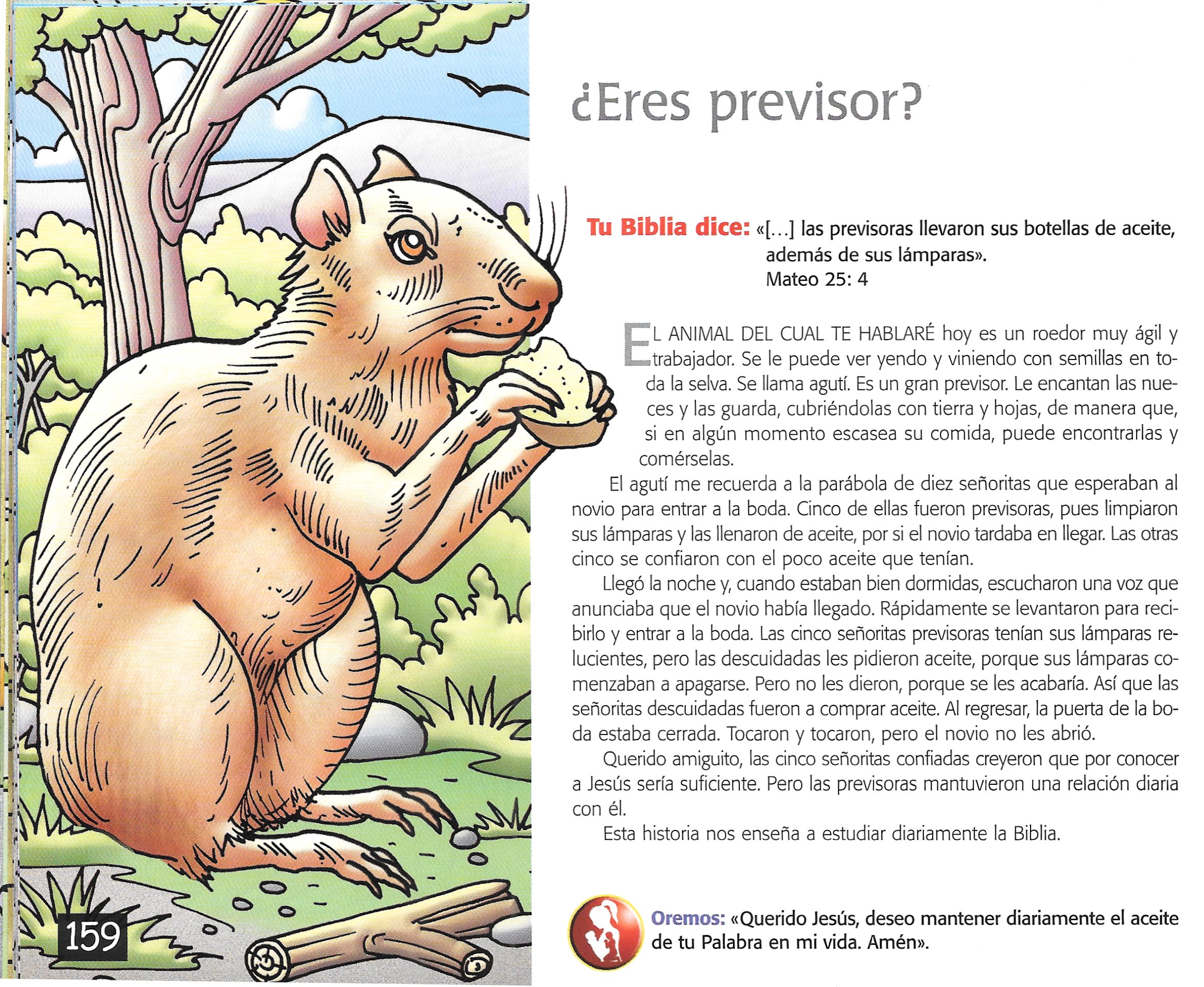 Página ilustrada del devocional