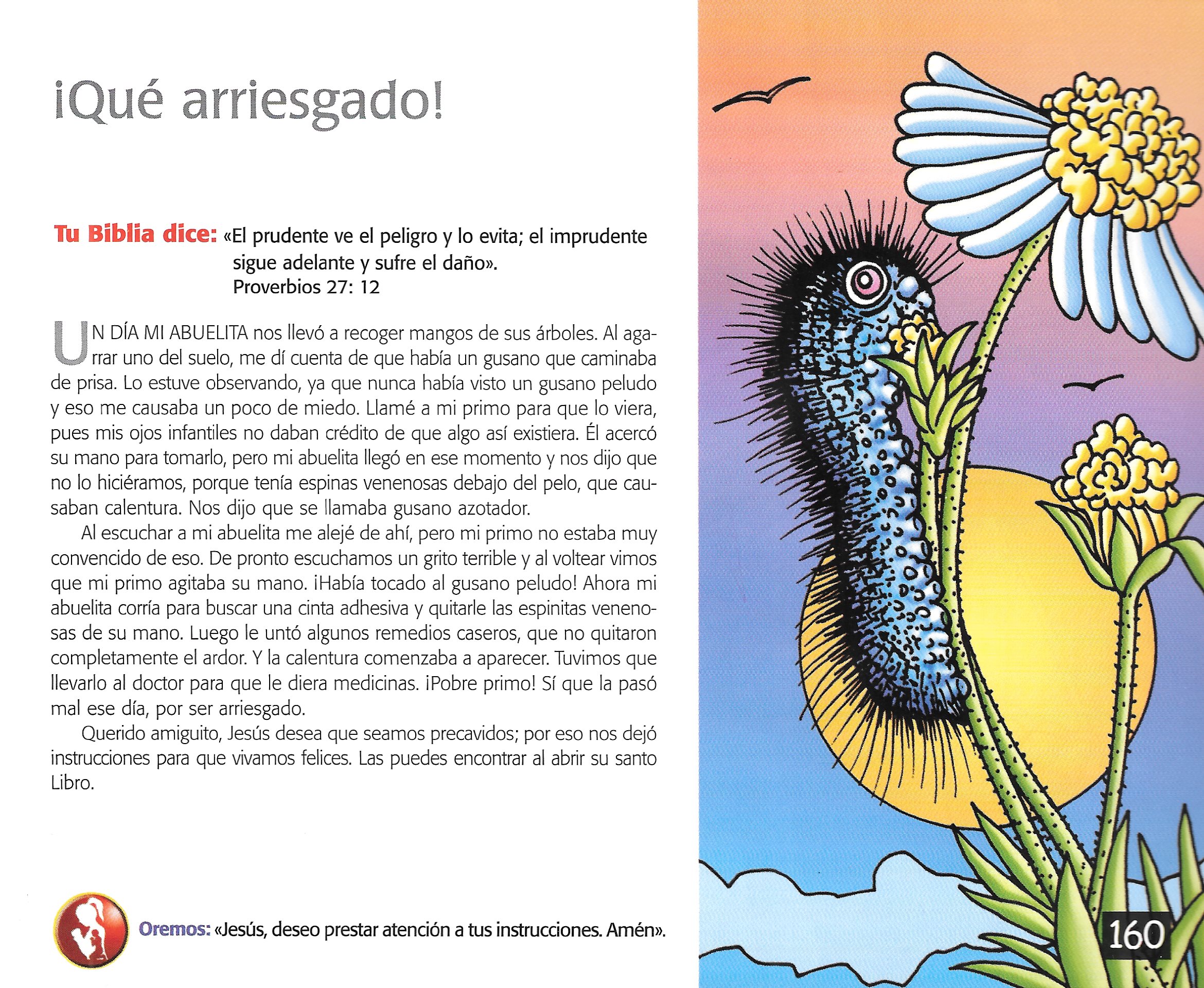 Página ilustrada del devocional