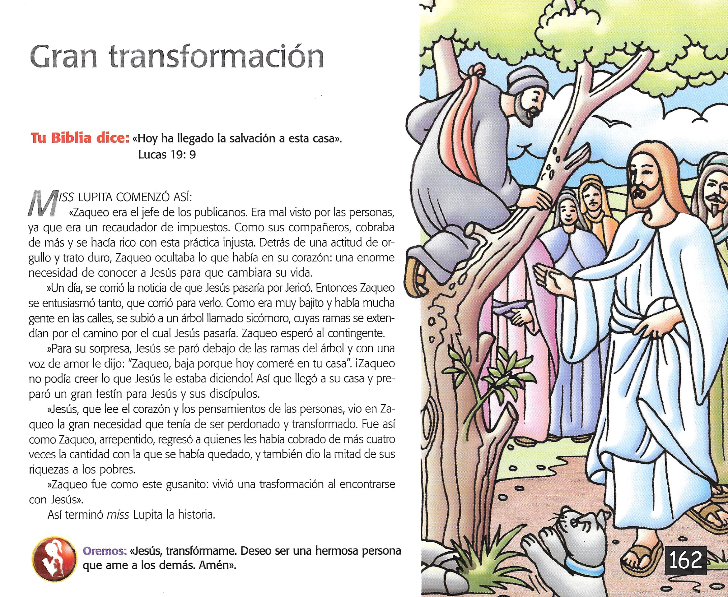 Página ilustrada del devocional