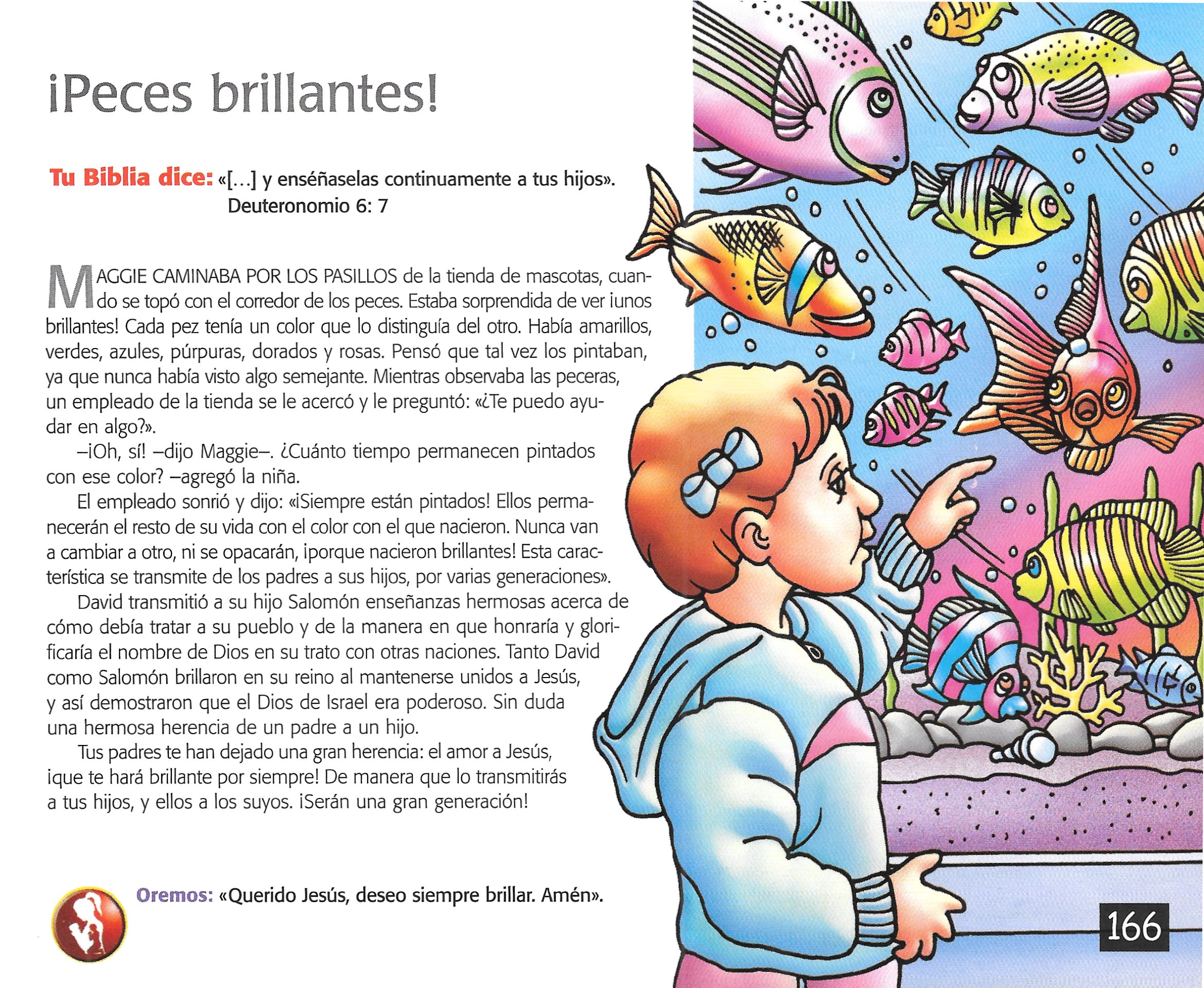 Página ilustrada del devocional