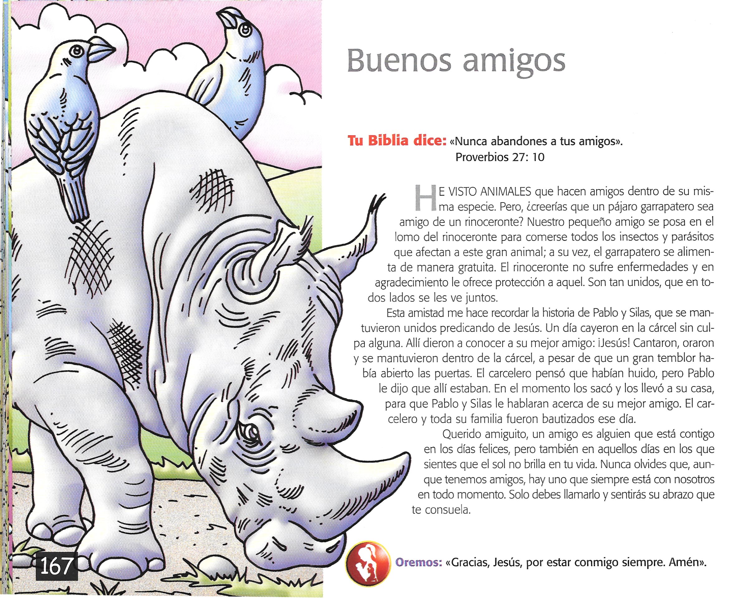 Página ilustrada del devocional