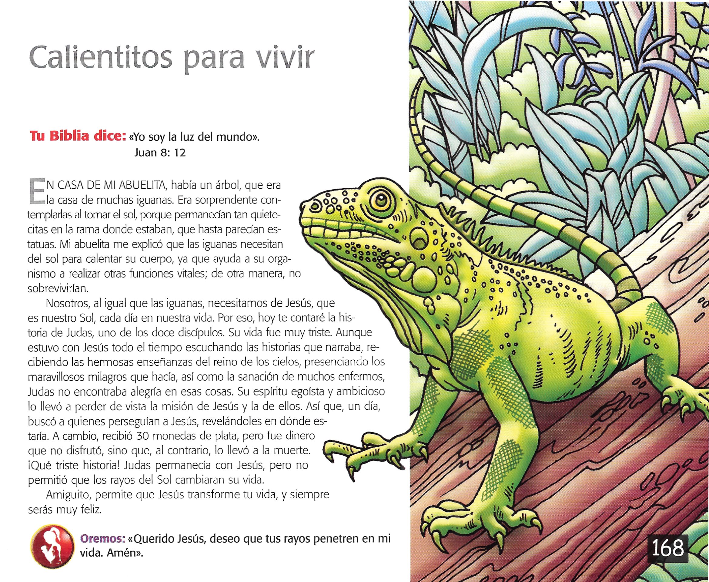 Página ilustrada del devocional