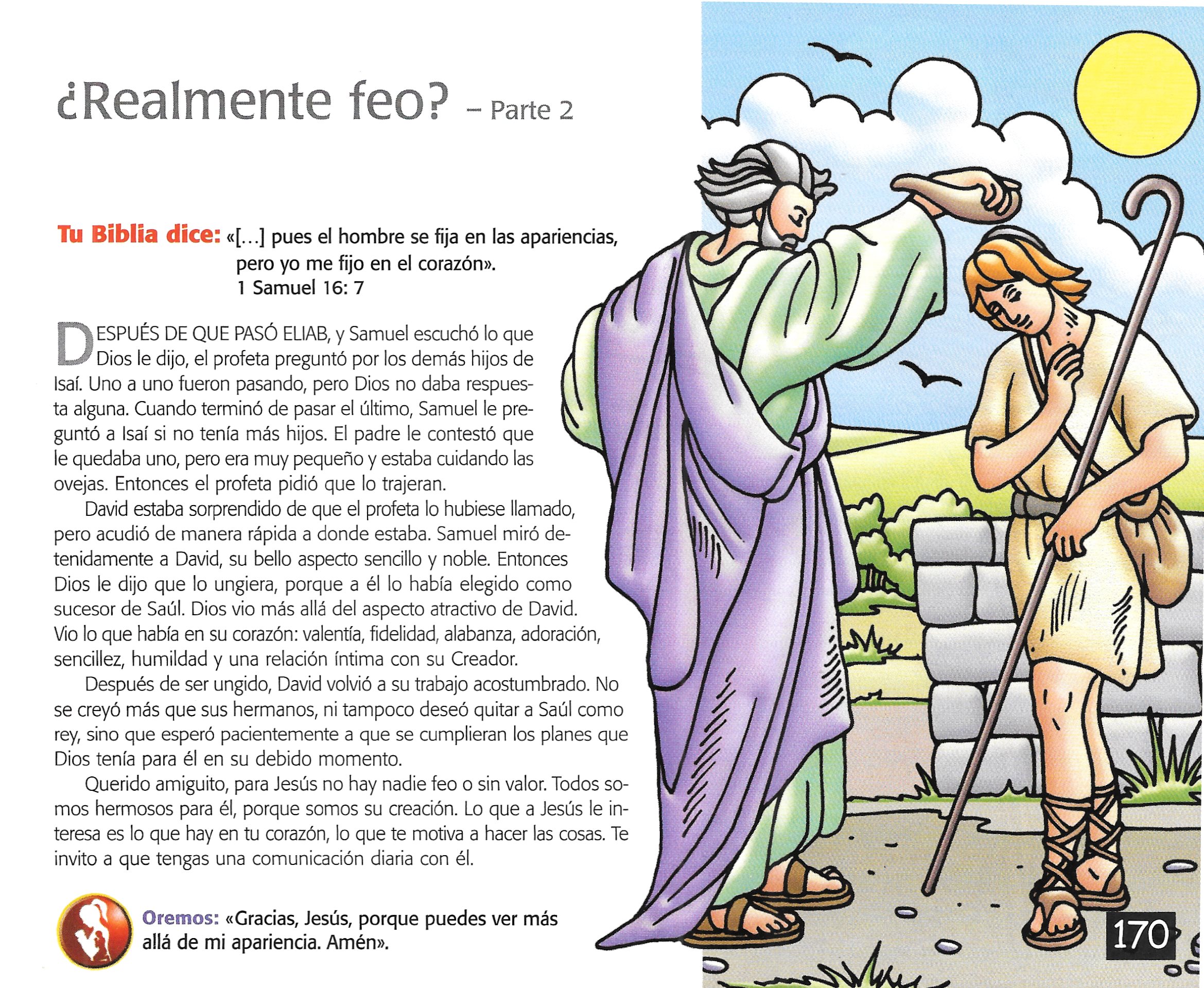 Página ilustrada del devocional
