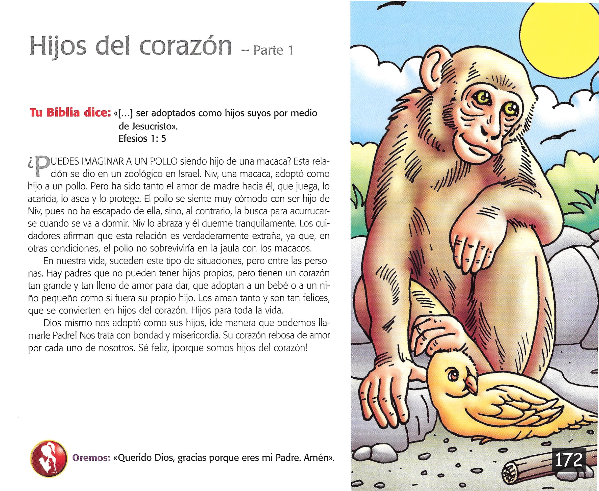 Página ilustrada del devocional