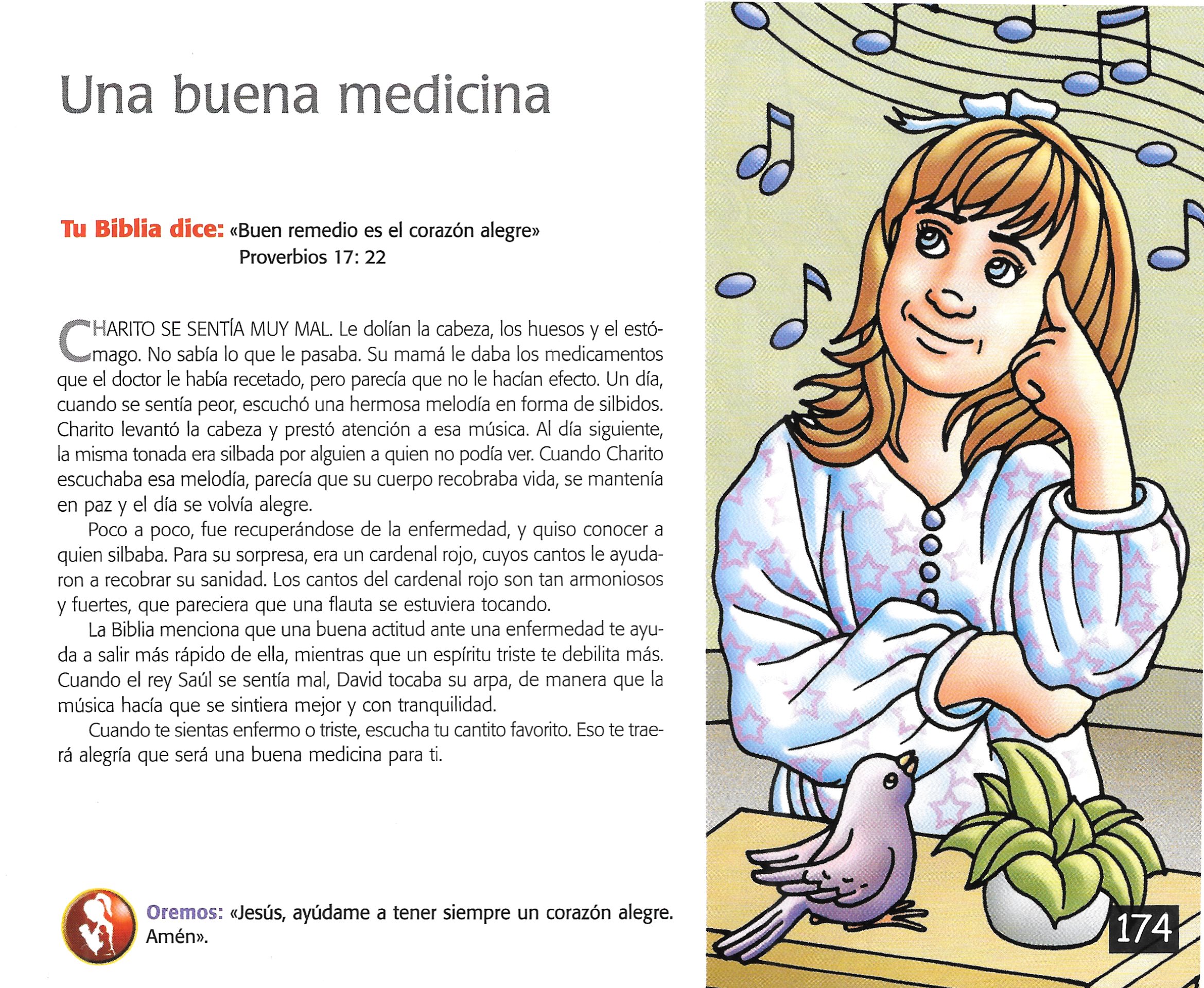 Página ilustrada del devocional