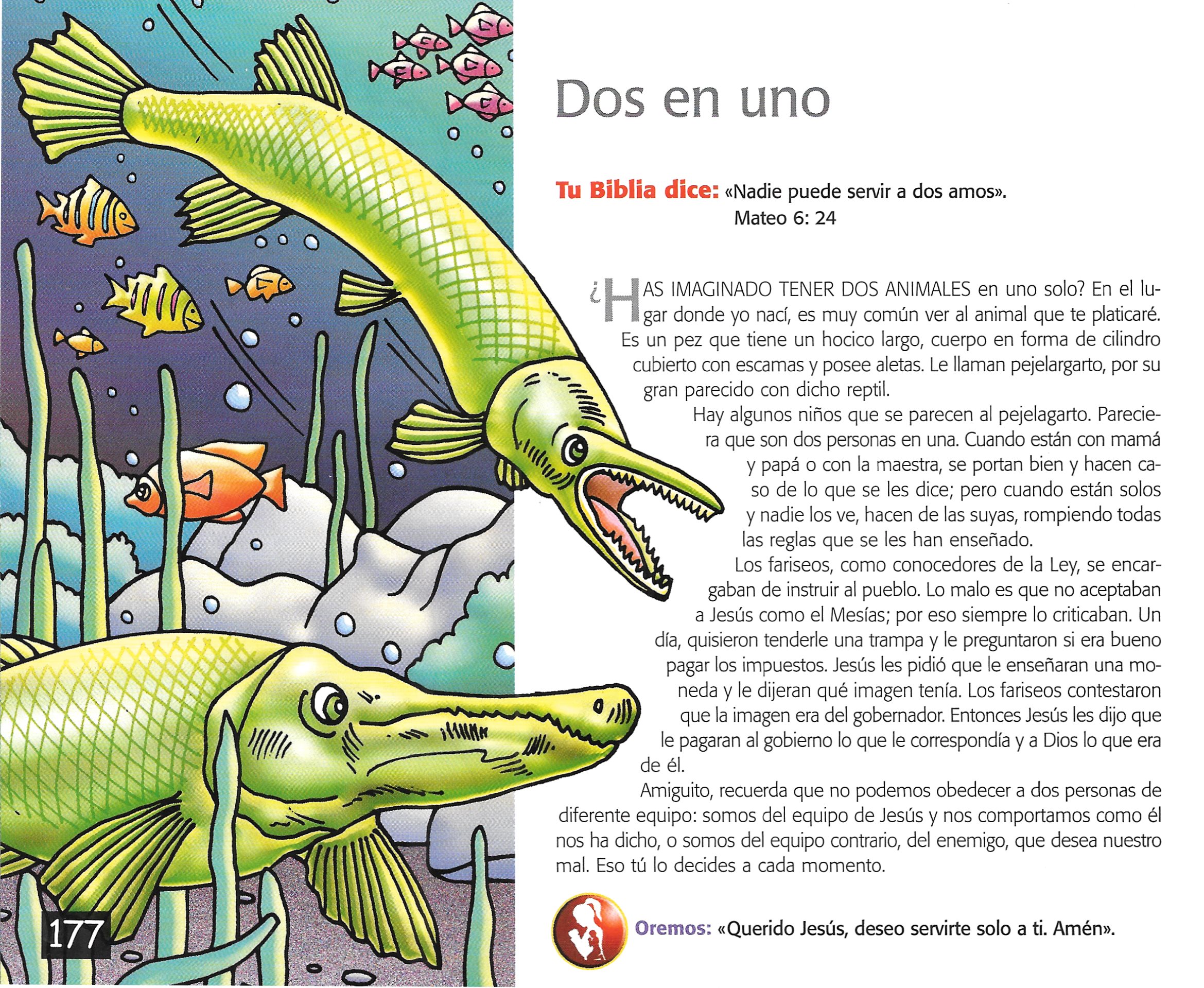 Página ilustrada del devocional