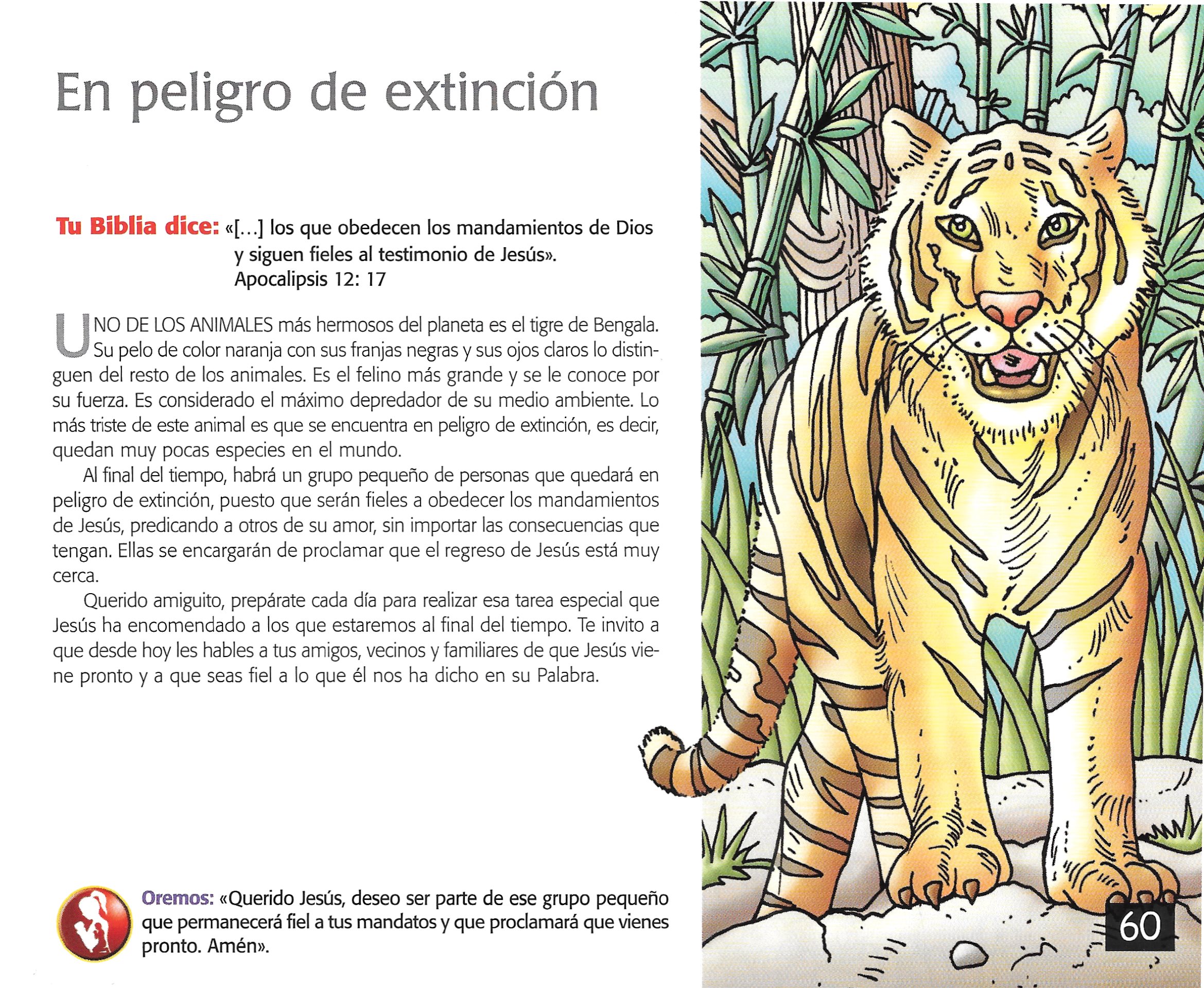 Página ilustrada del devocional