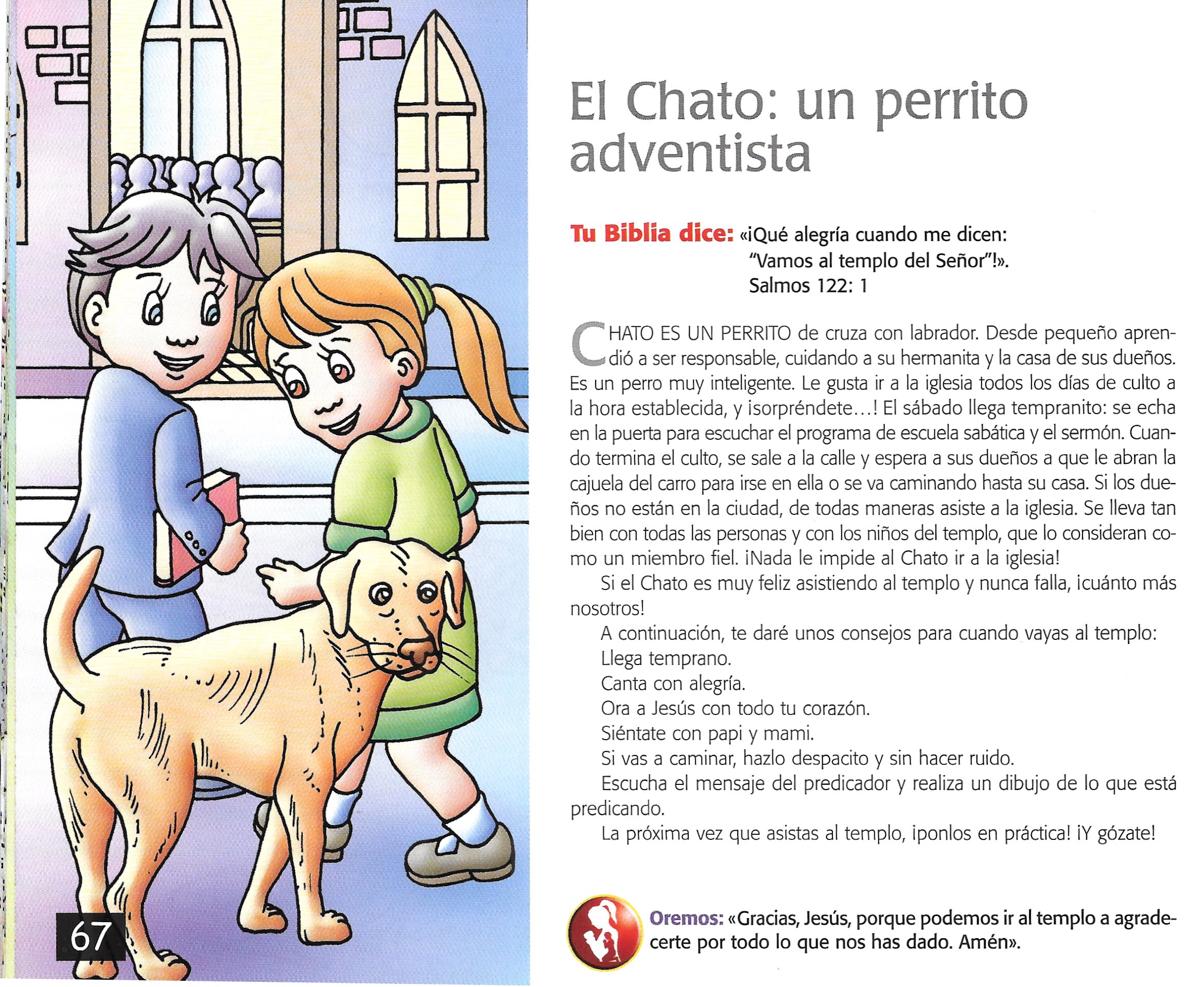 Página ilustrada del devocional