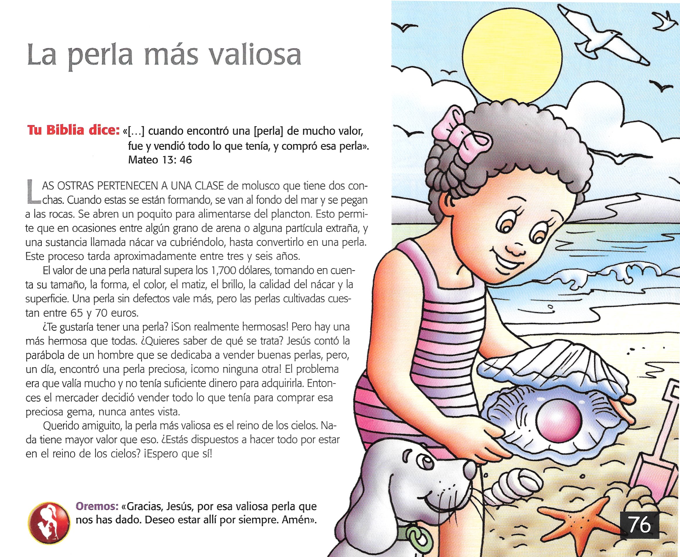 Página ilustrada del devocional