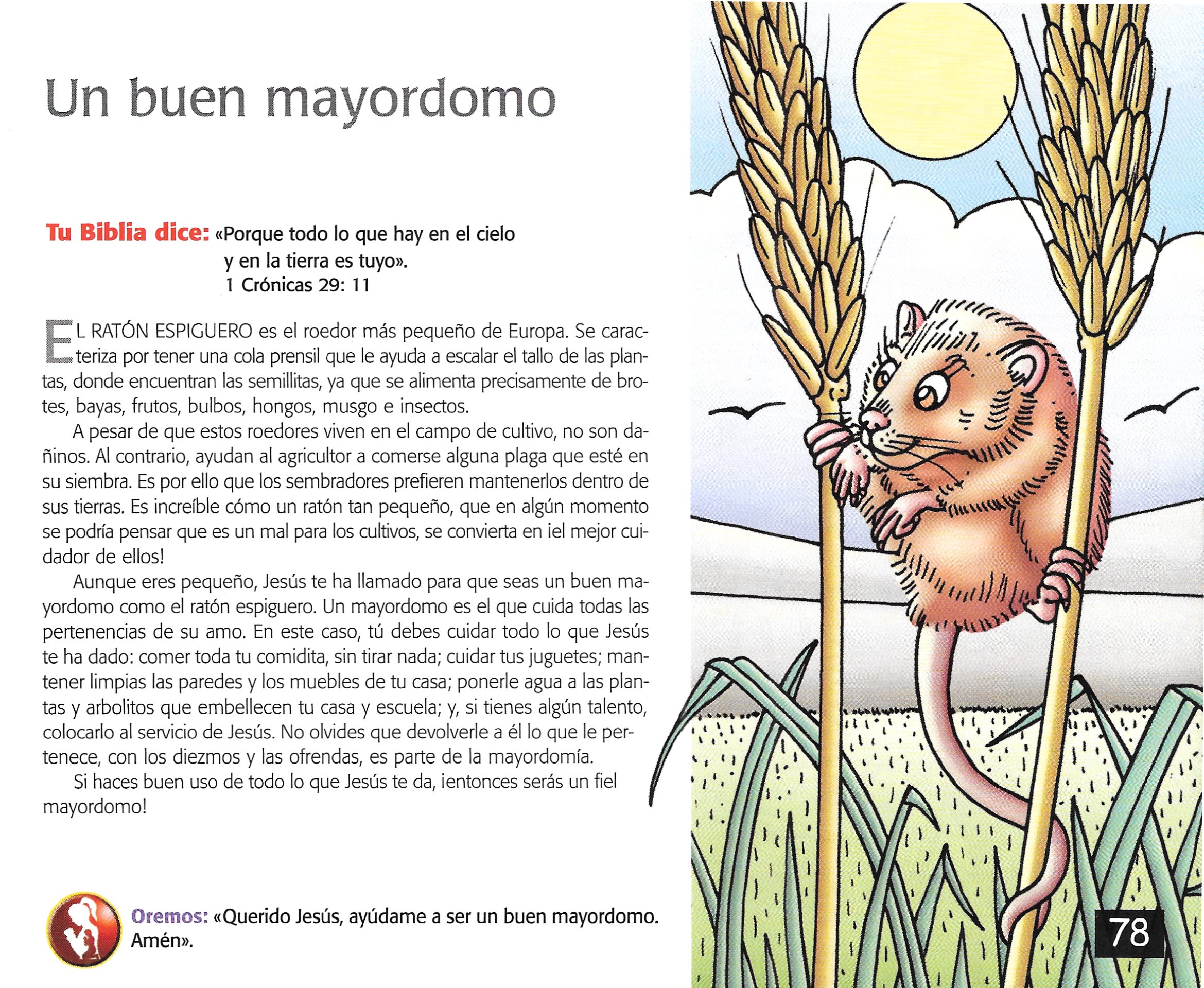 Página ilustrada del devocional