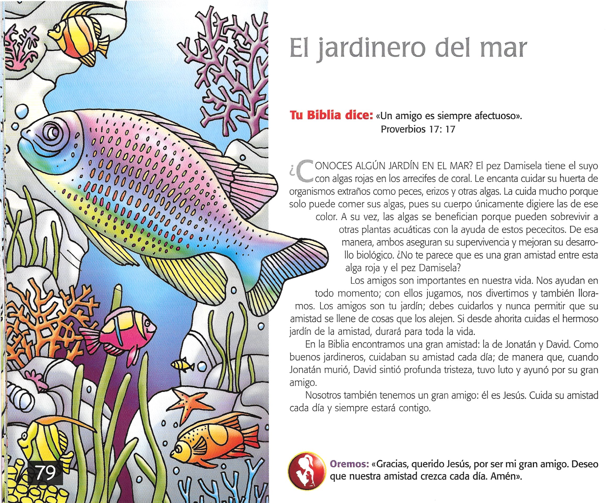 Página ilustrada del devocional