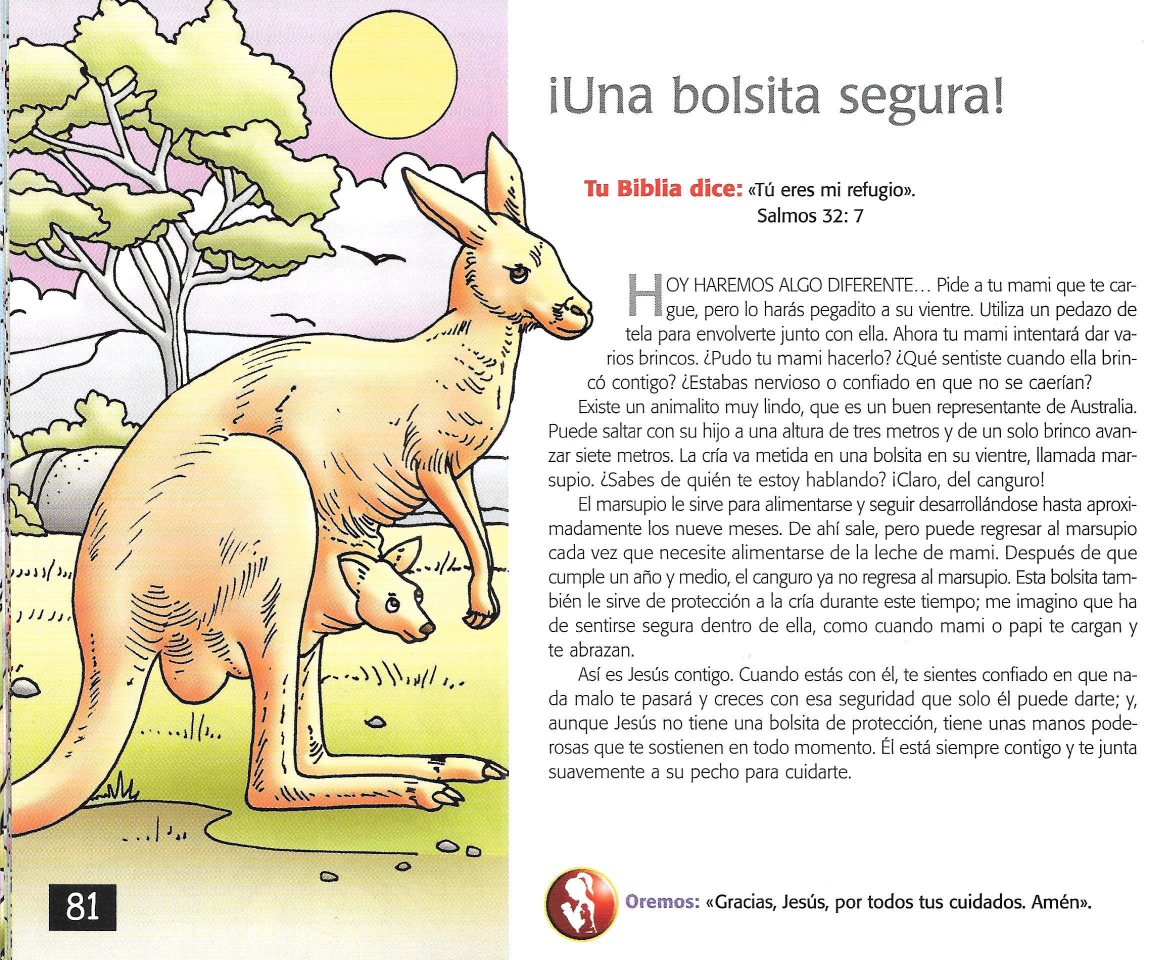 Página ilustrada del devocional