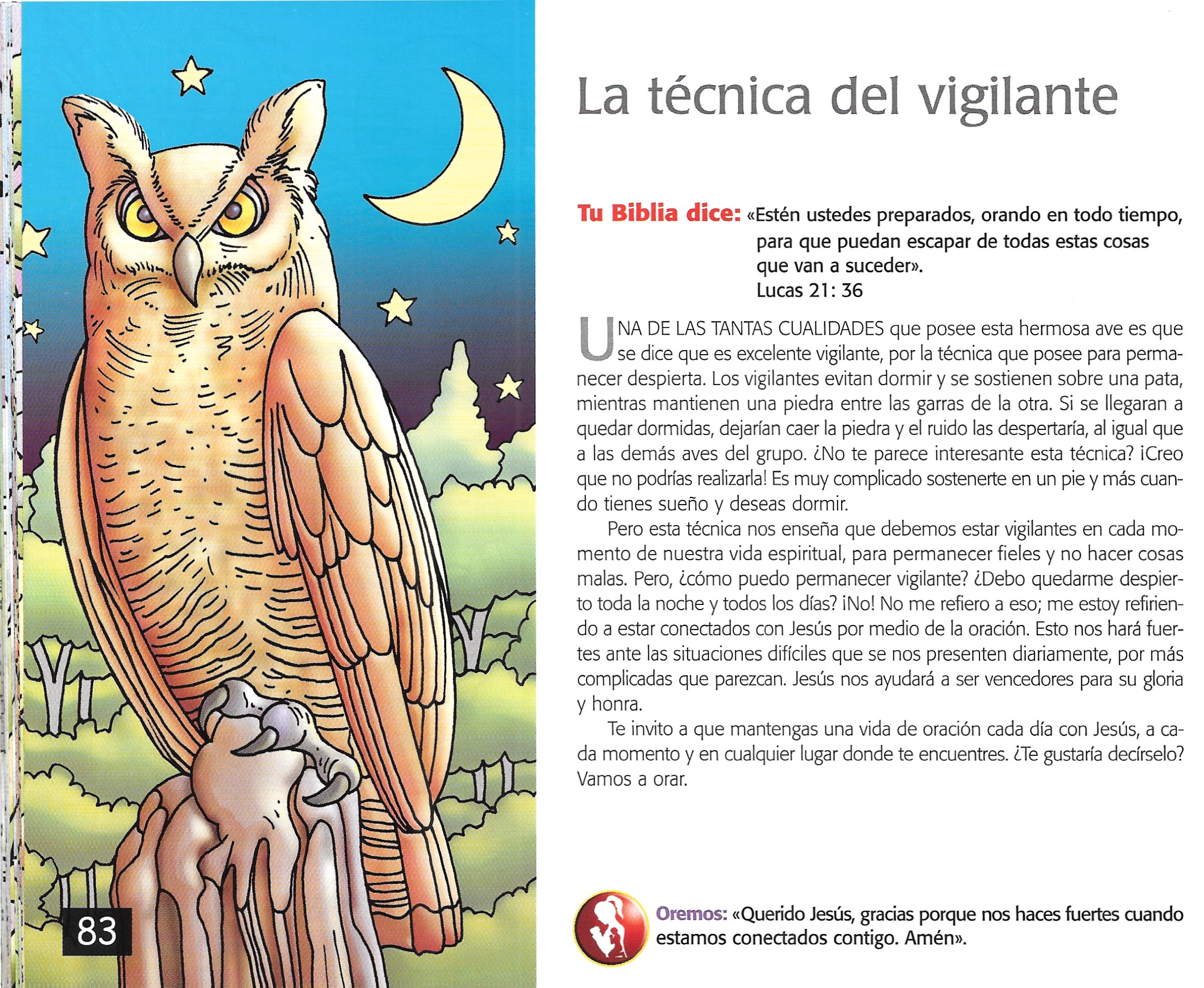 Página ilustrada del devocional