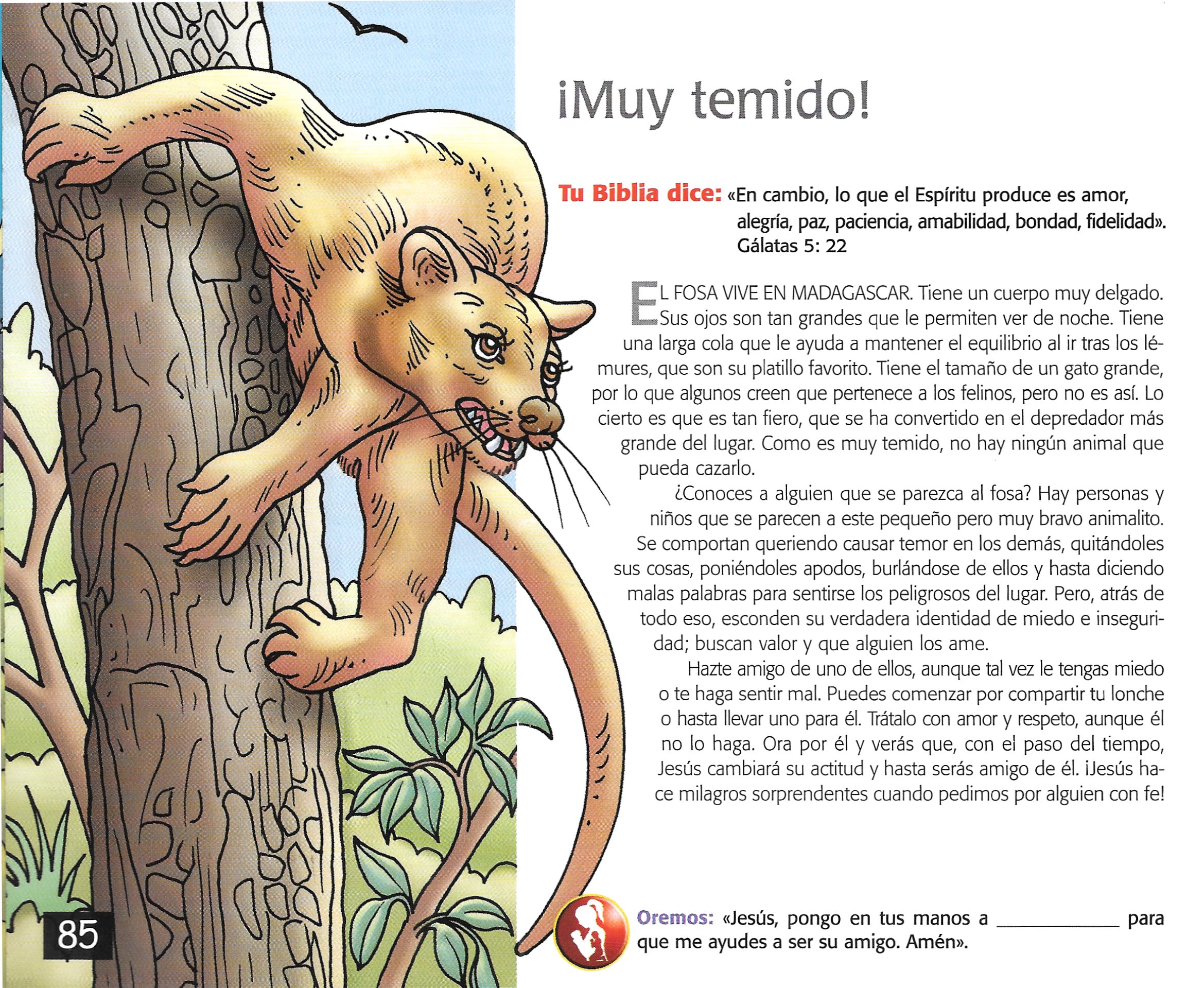 Página ilustrada del devocional