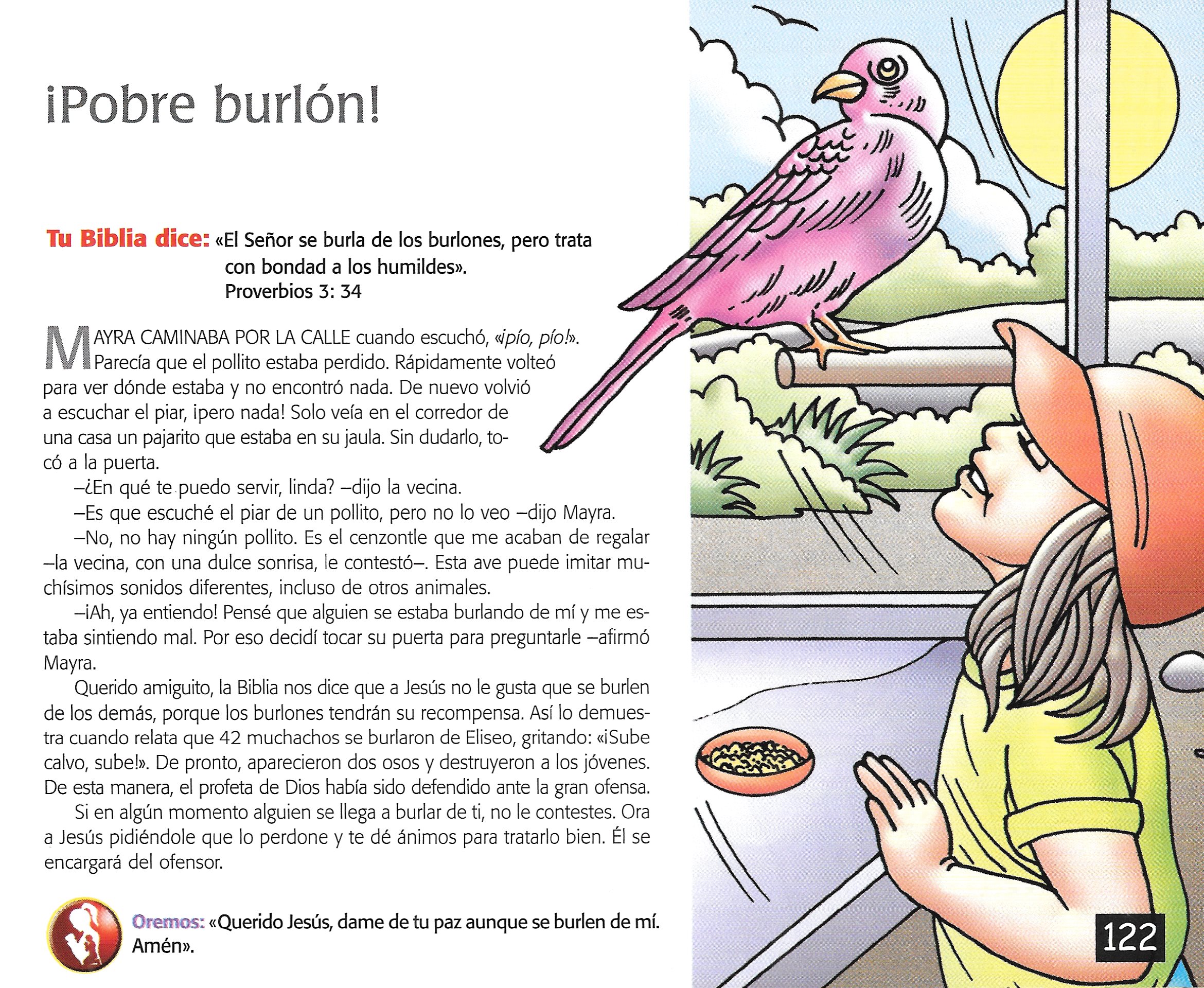Página ilustrada del devocional