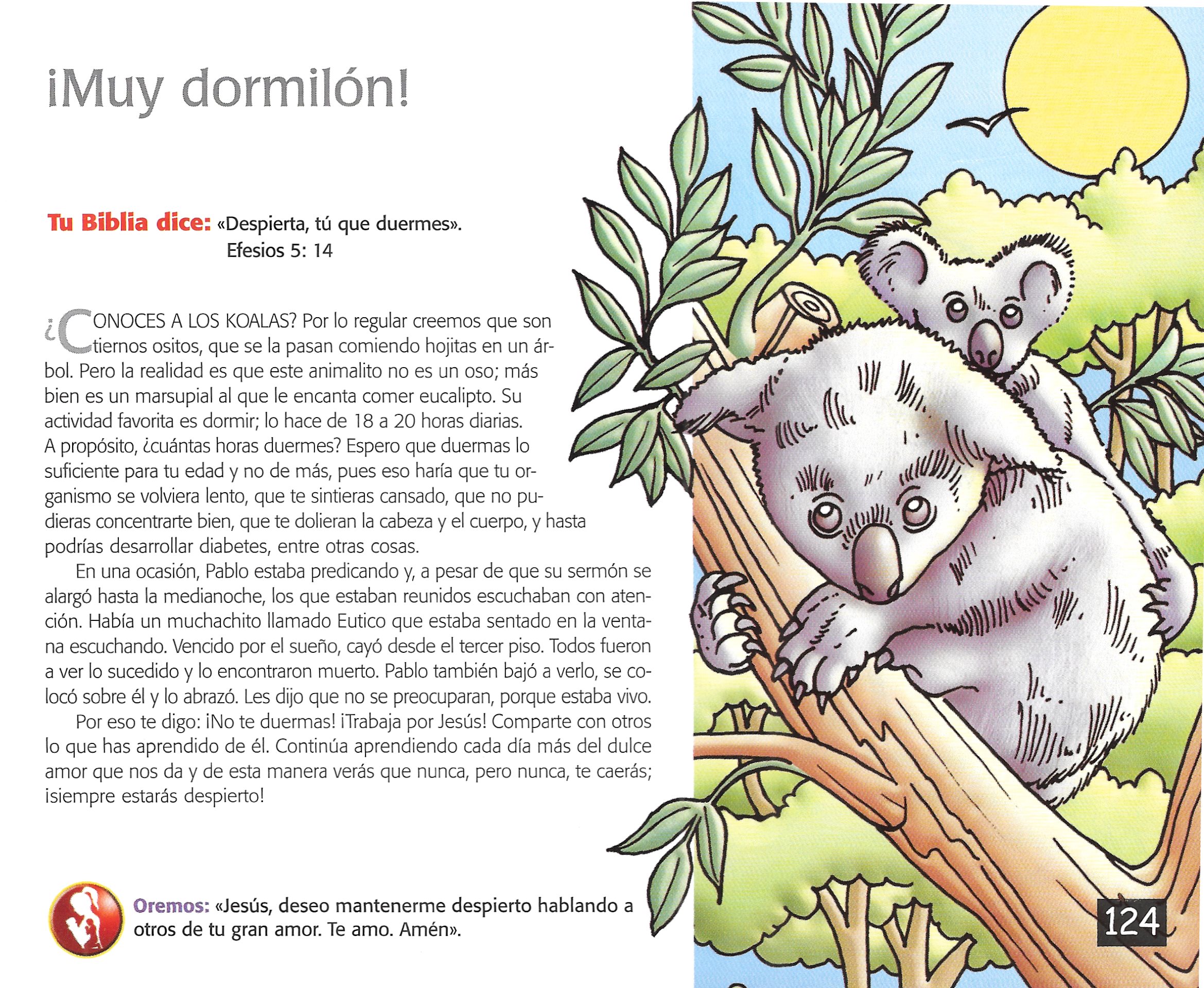 Página ilustrada del devocional
