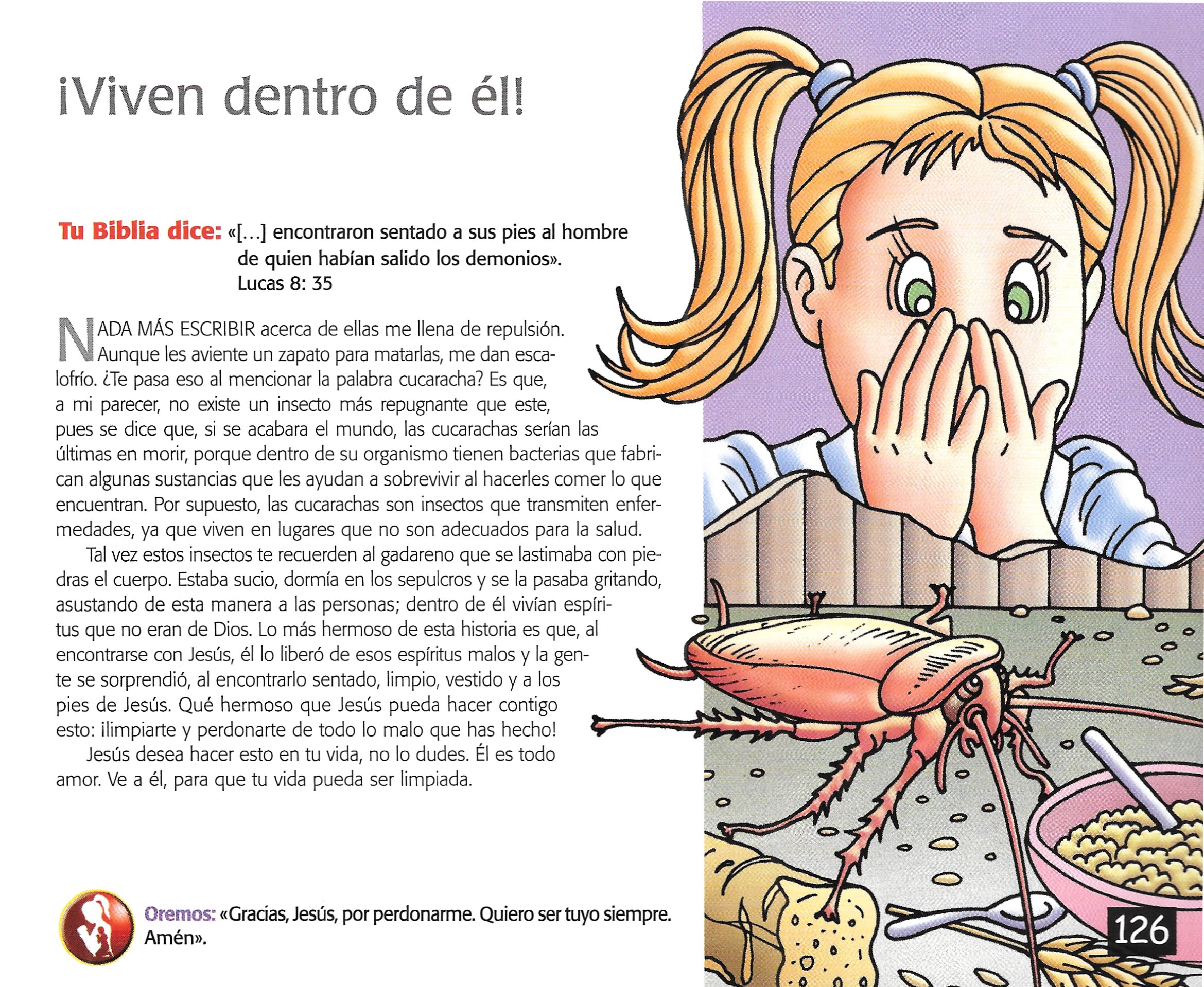 Página ilustrada del devocional