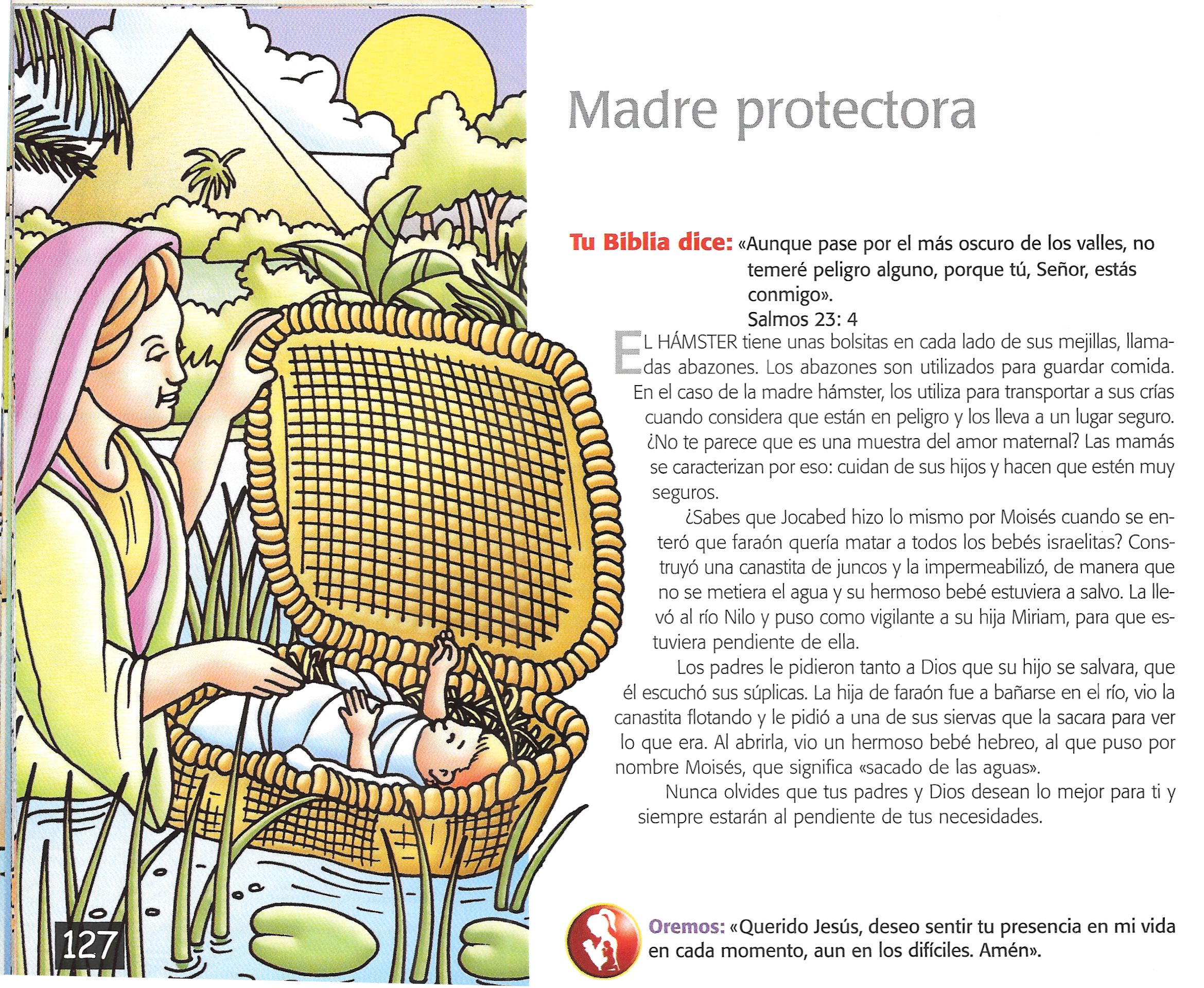 Página ilustrada del devocional