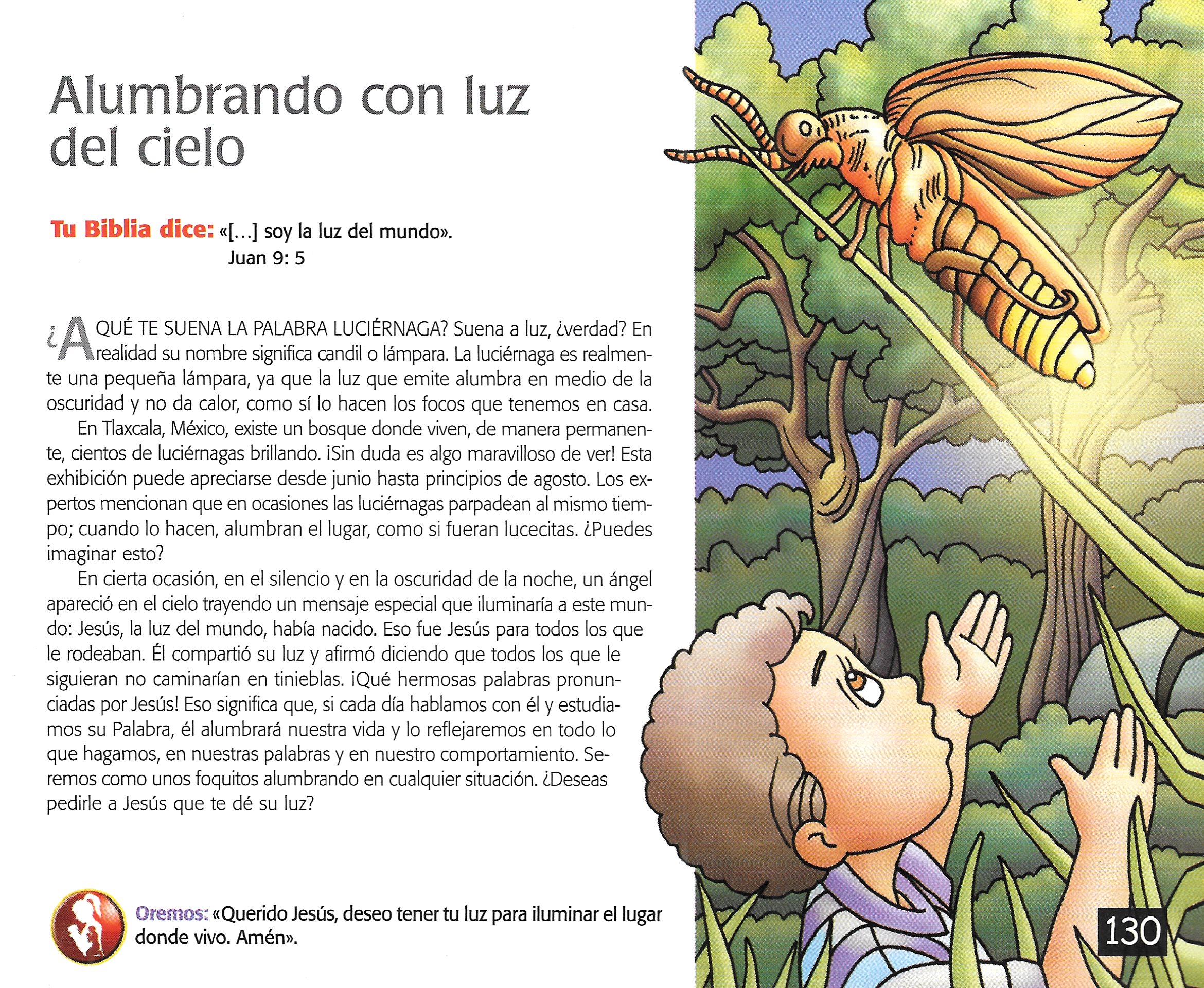 Página ilustrada del devocional