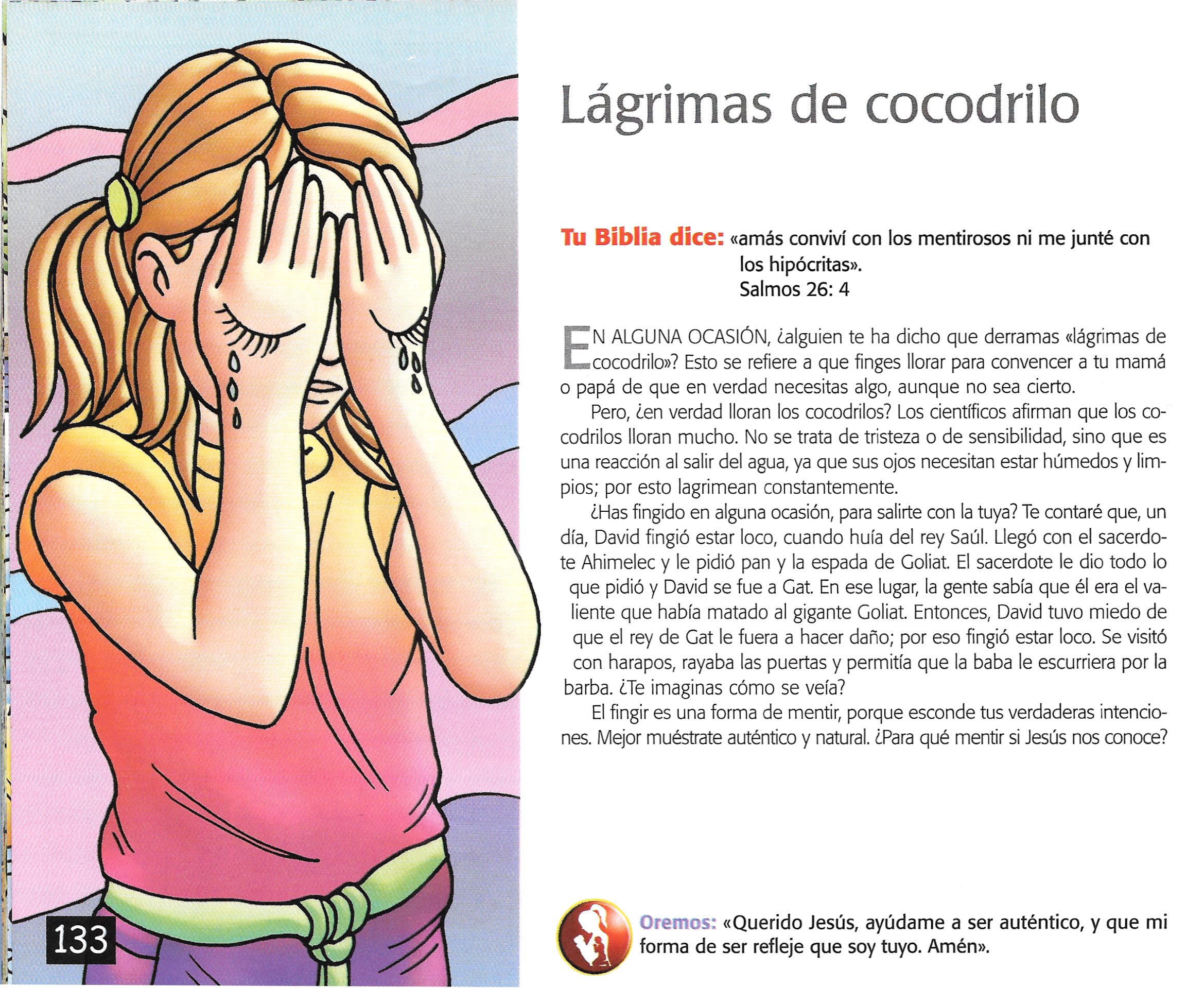 Página ilustrada del devocional
