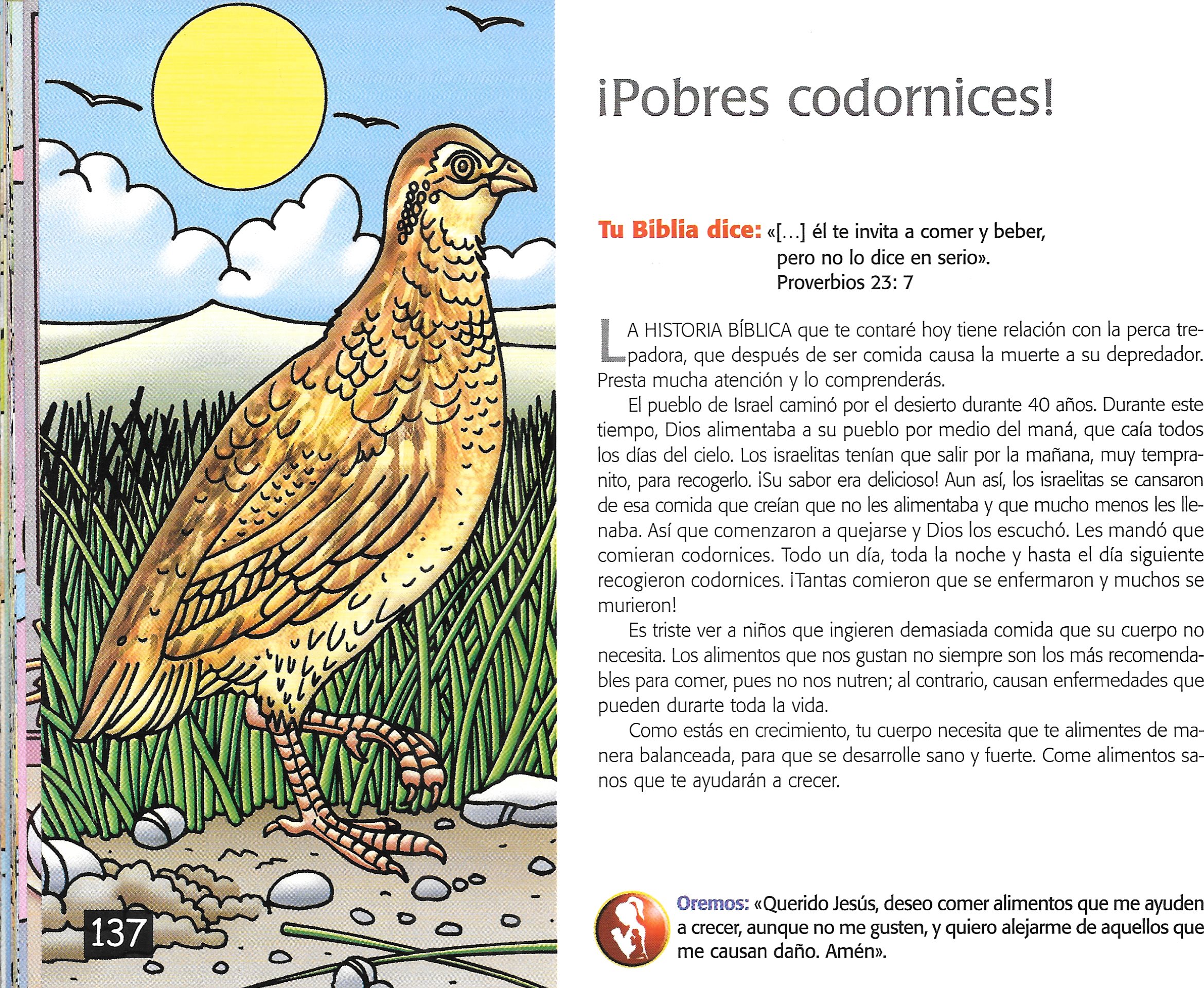 Página ilustrada del devocional