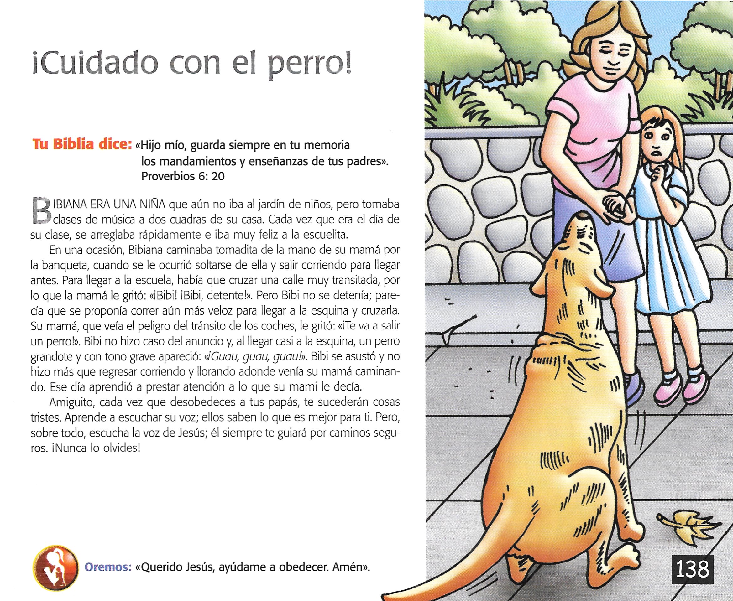 Página ilustrada del devocional