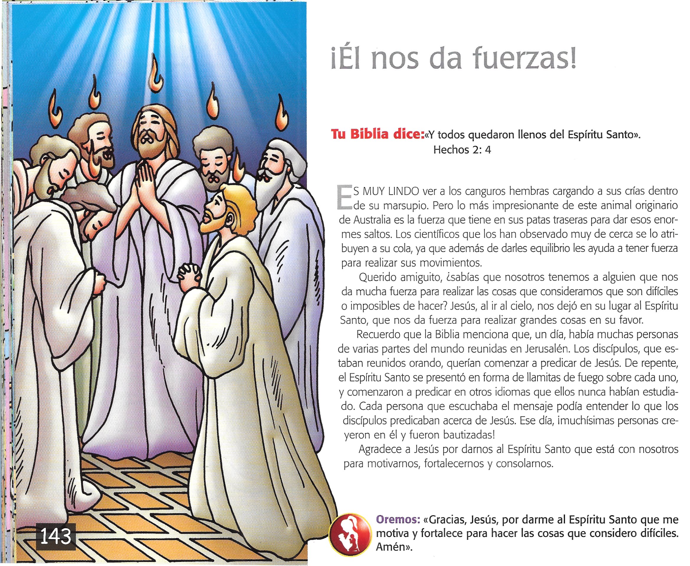 Página ilustrada del devocional