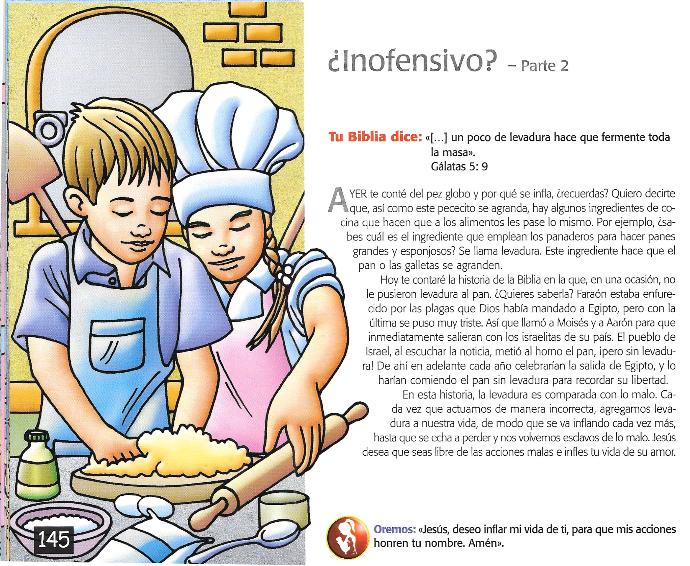 Página ilustrada del devocional
