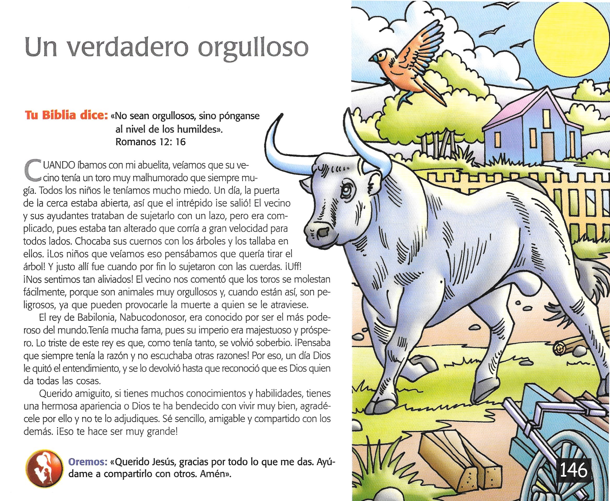 Página ilustrada del devocional