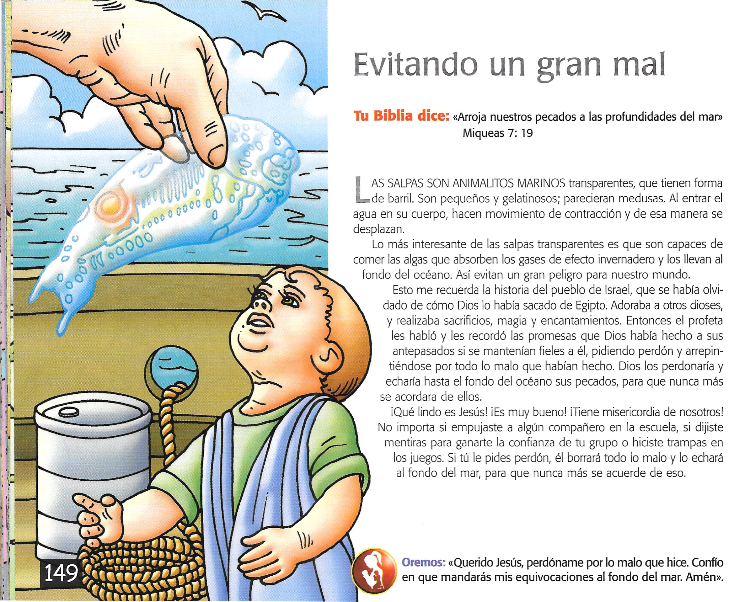 Página ilustrada del devocional