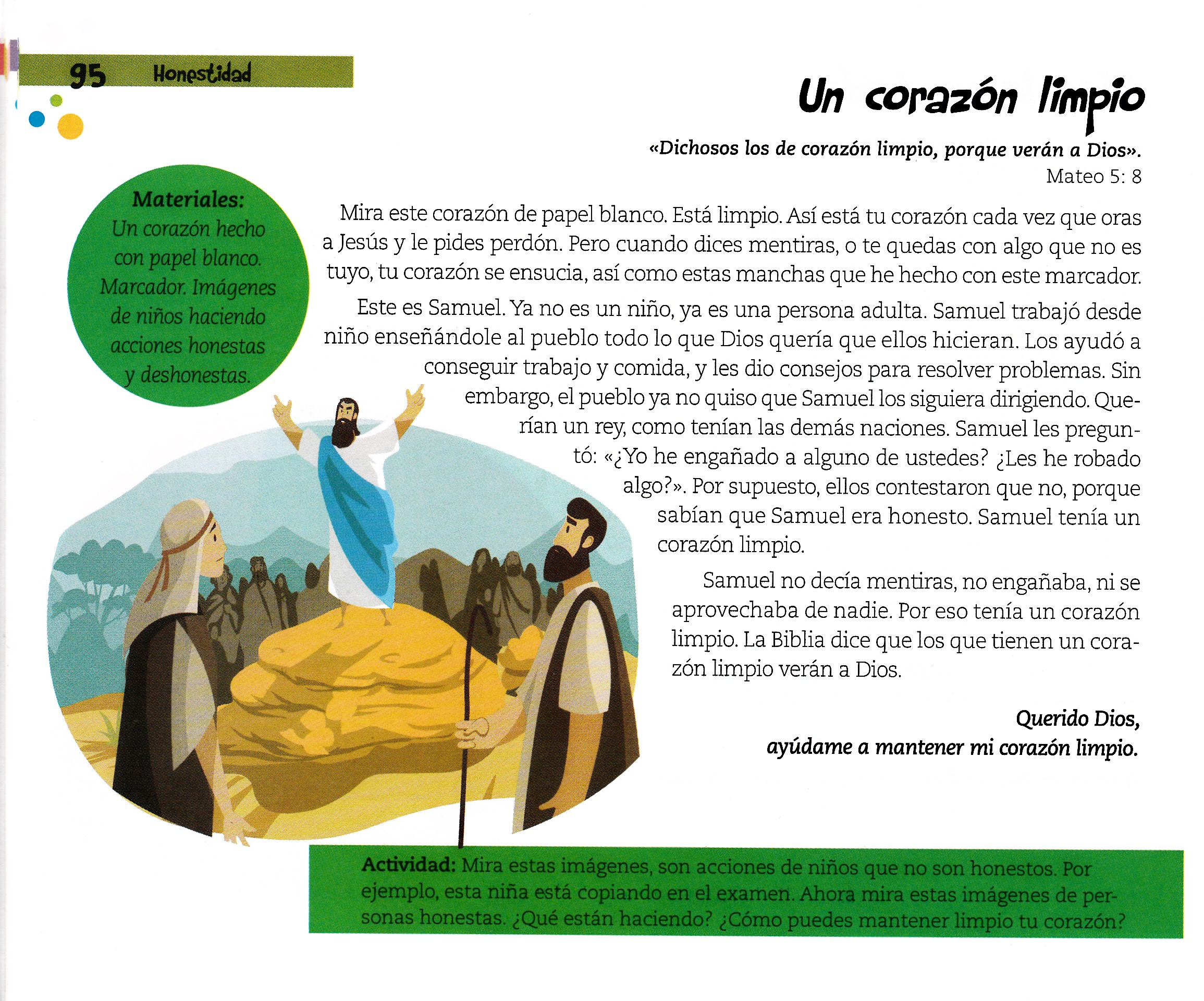 Página ilustrada del devocional