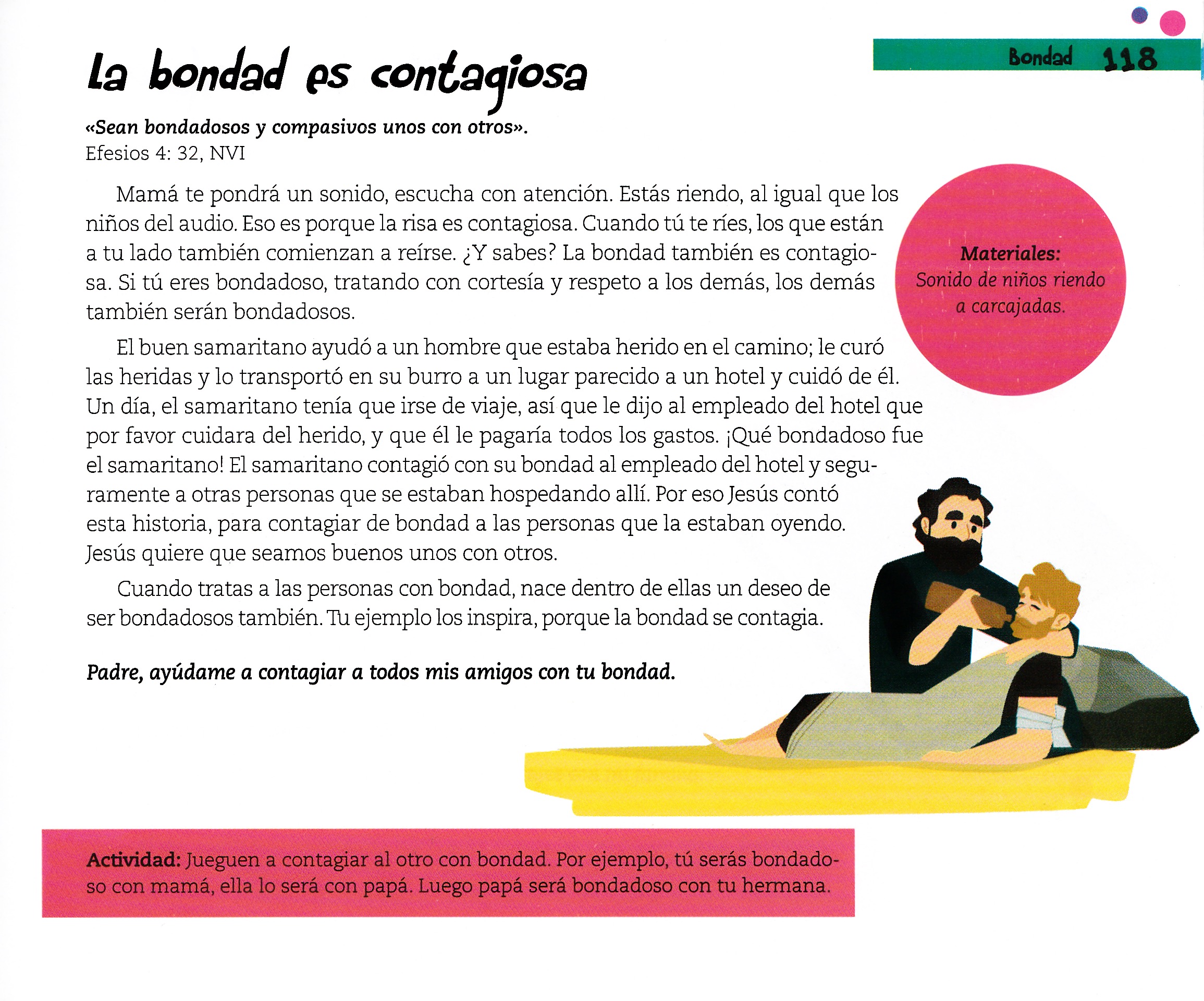 Página ilustrada del devocional