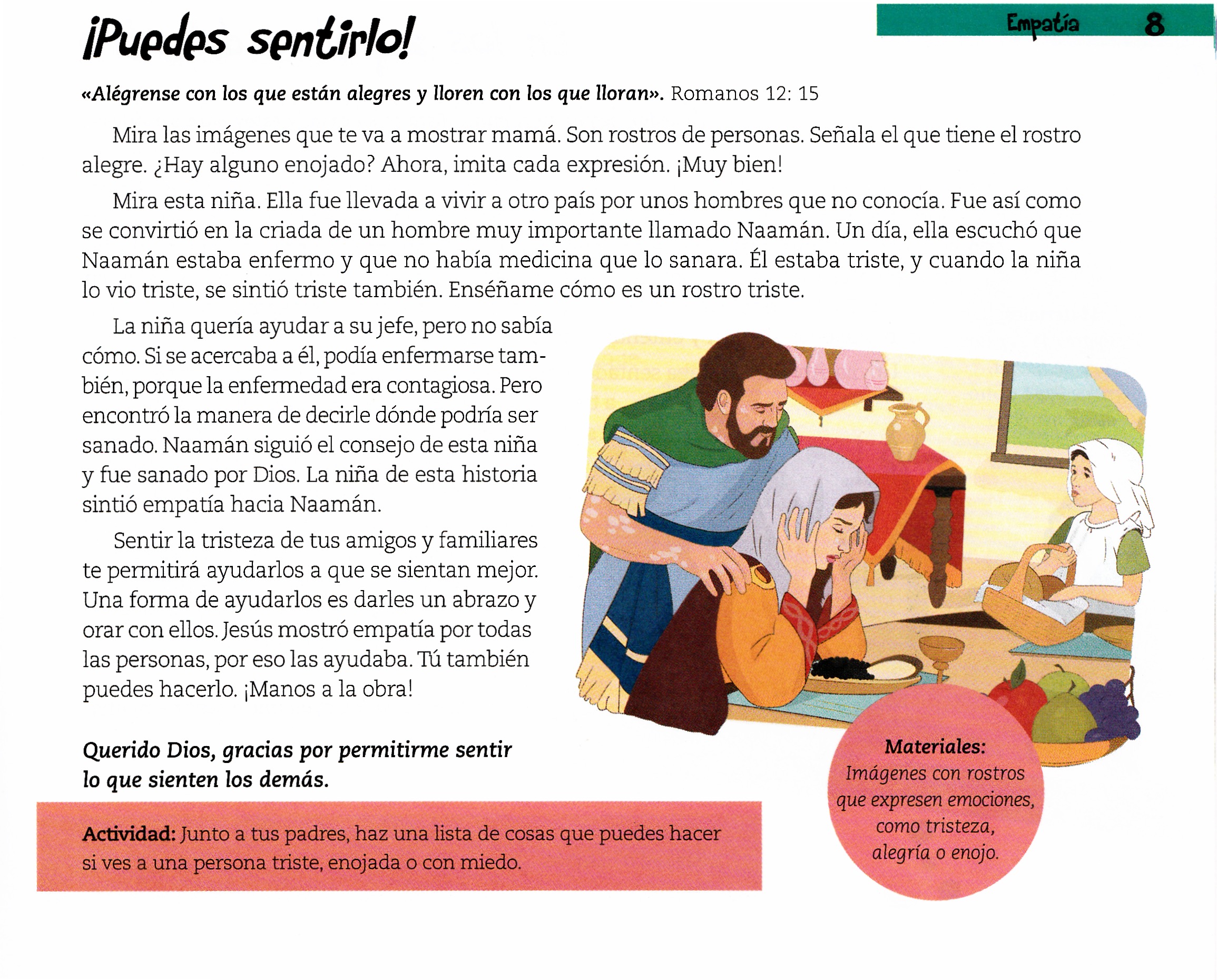 Página ilustrada del devocional