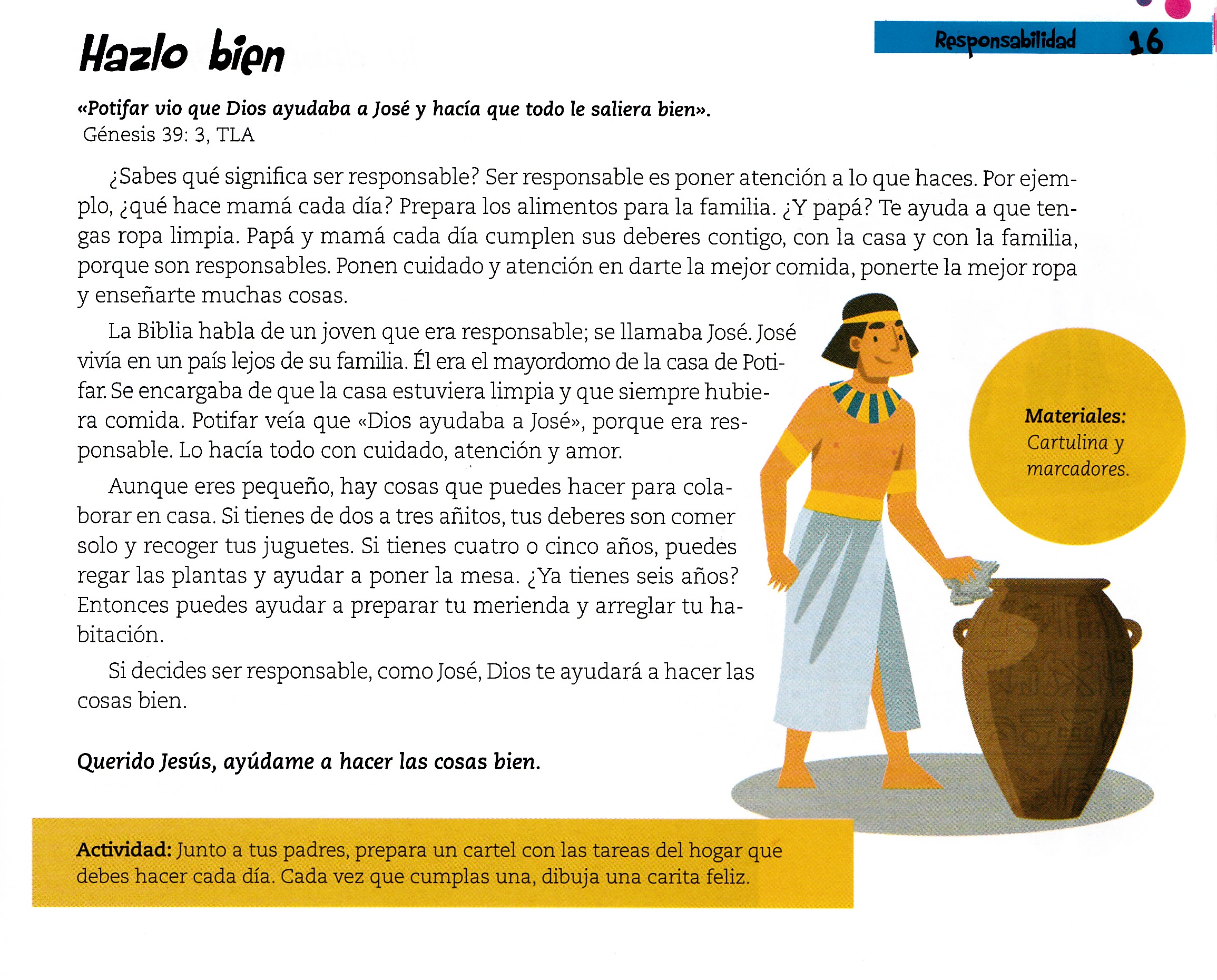 Página ilustrada del devocional