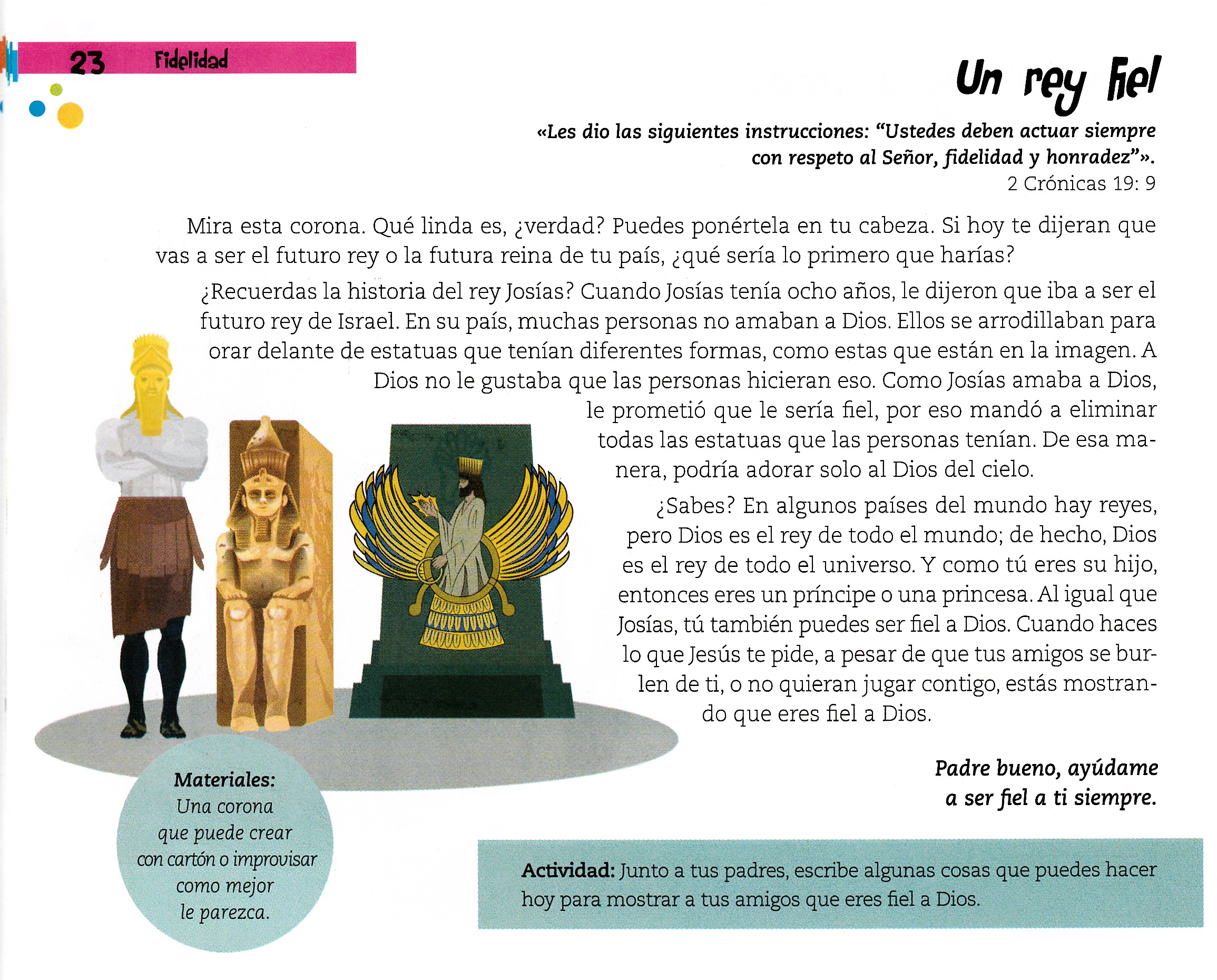 Página ilustrada del devocional