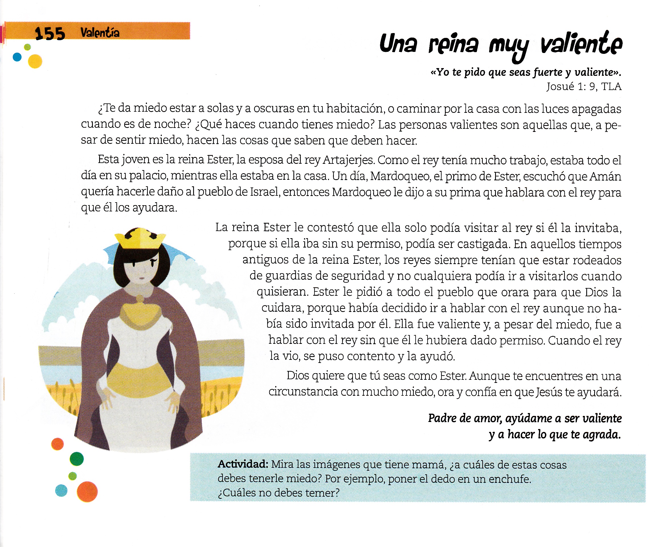 Página ilustrada del devocional