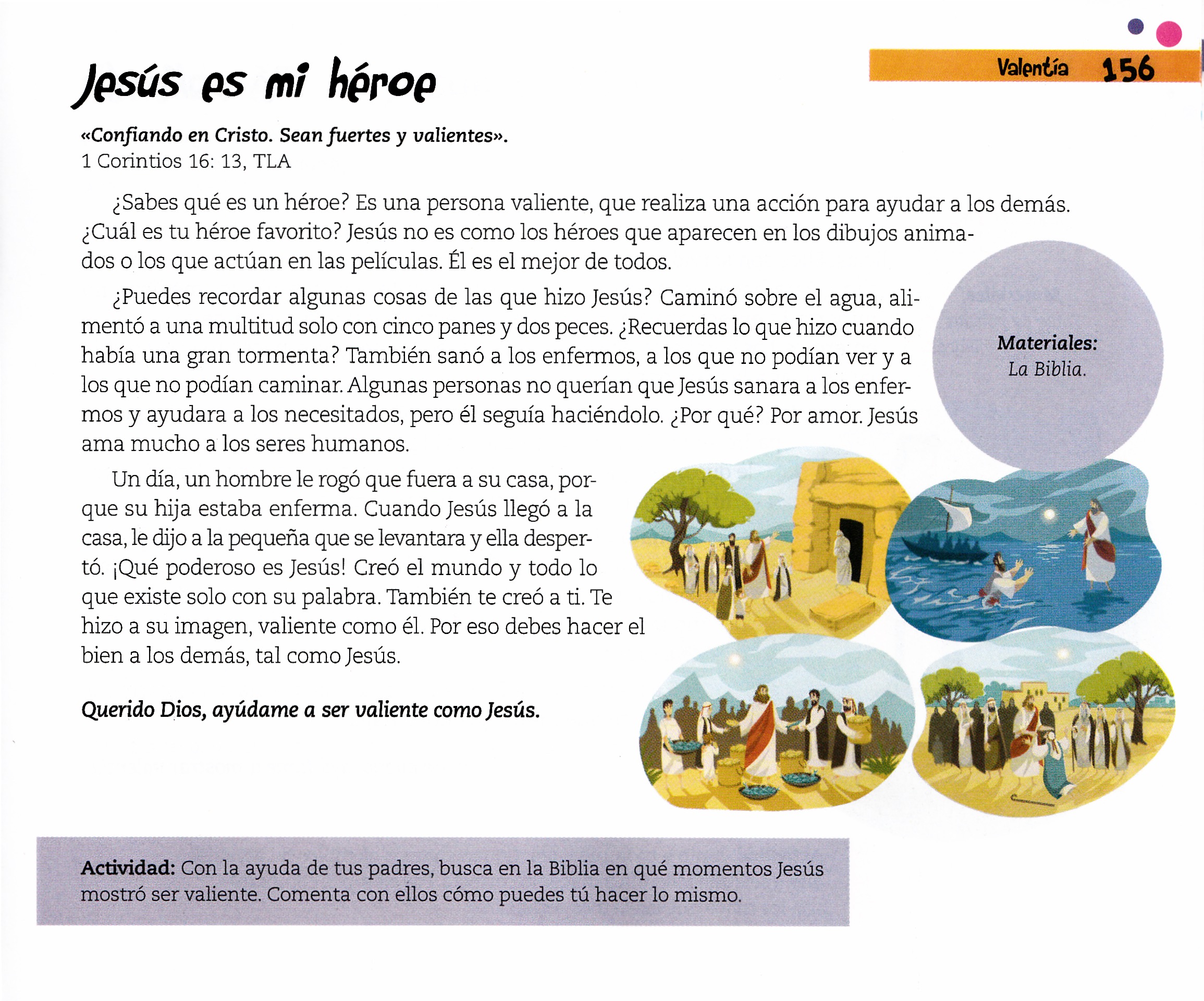 Página ilustrada del devocional